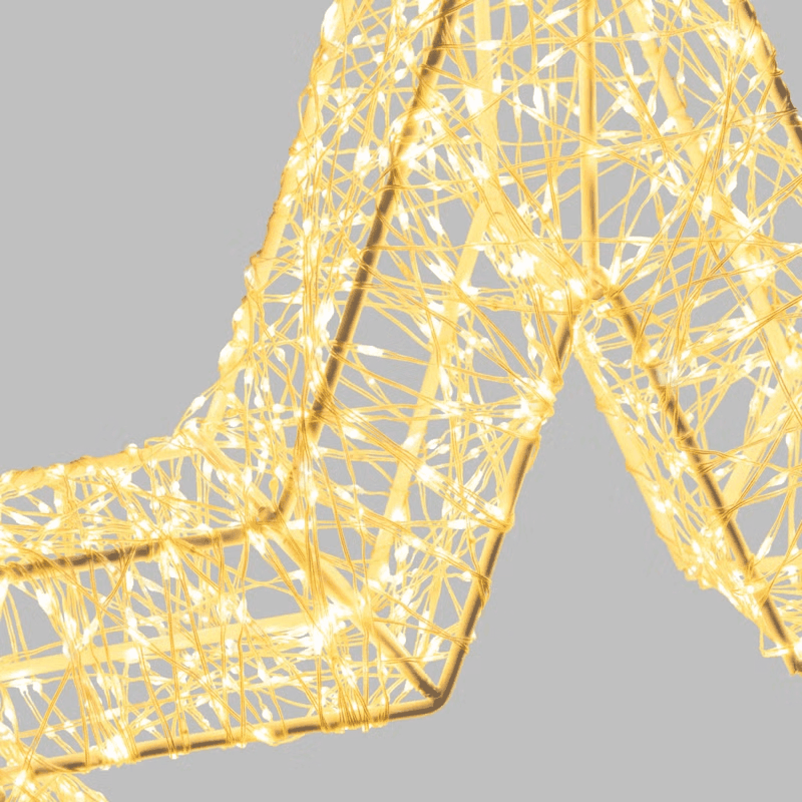 Stella Bianca 3D , microled bianco caldo e freddo, uso interno - 7