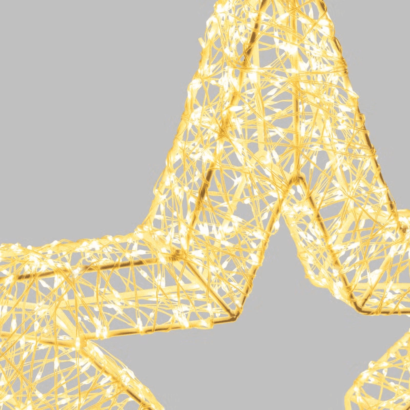 Stella Bianca 3D , microled bianco caldo e freddo, uso interno - 9