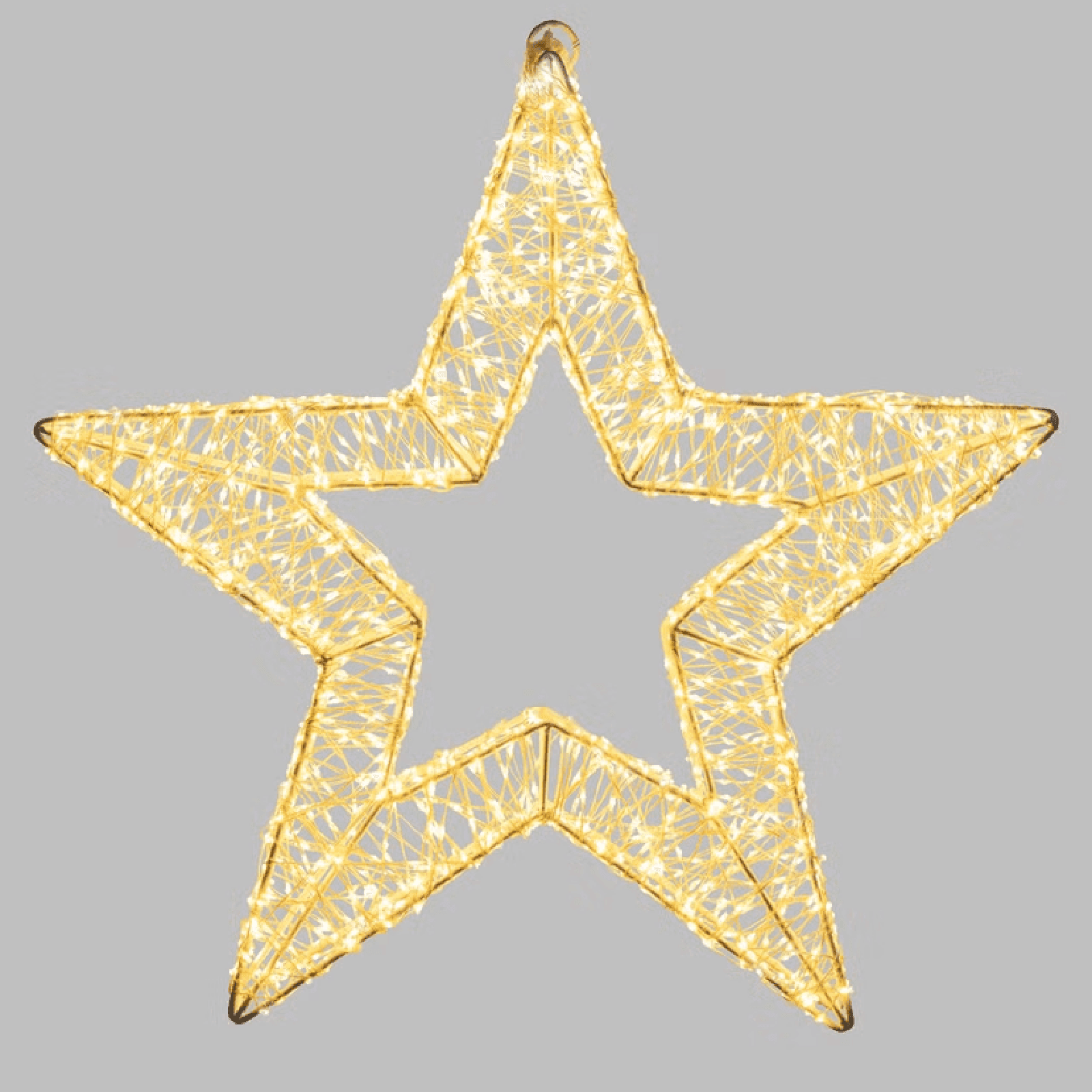 Stella Bianca 3D , microled bianco caldo e freddo, uso interno - 10