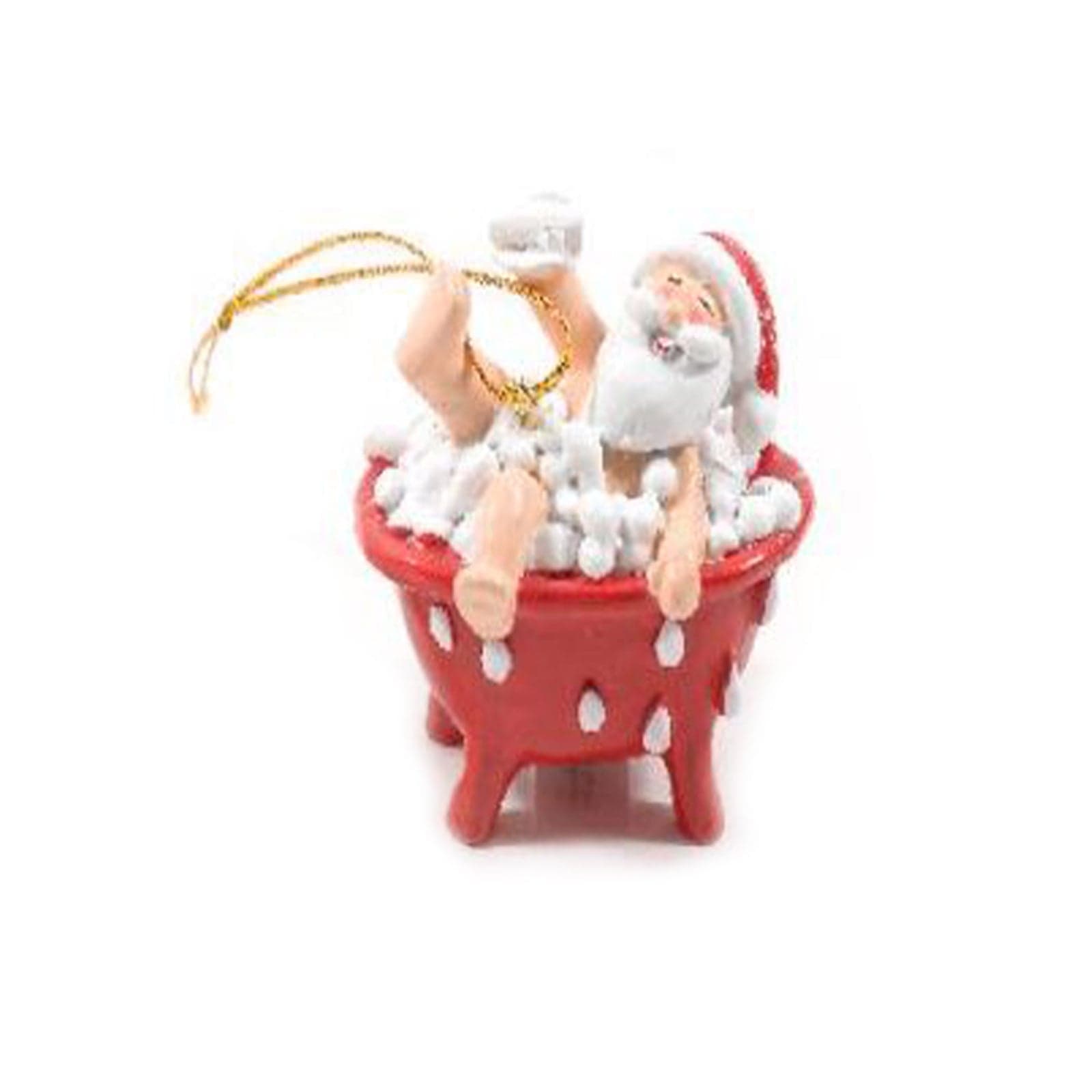 Pendente Babbo Natale in resina per decorazioni natalizie - 2