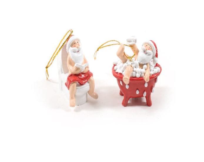 Pendente Babbo Natale in resina per decorazioni natalizie - 3