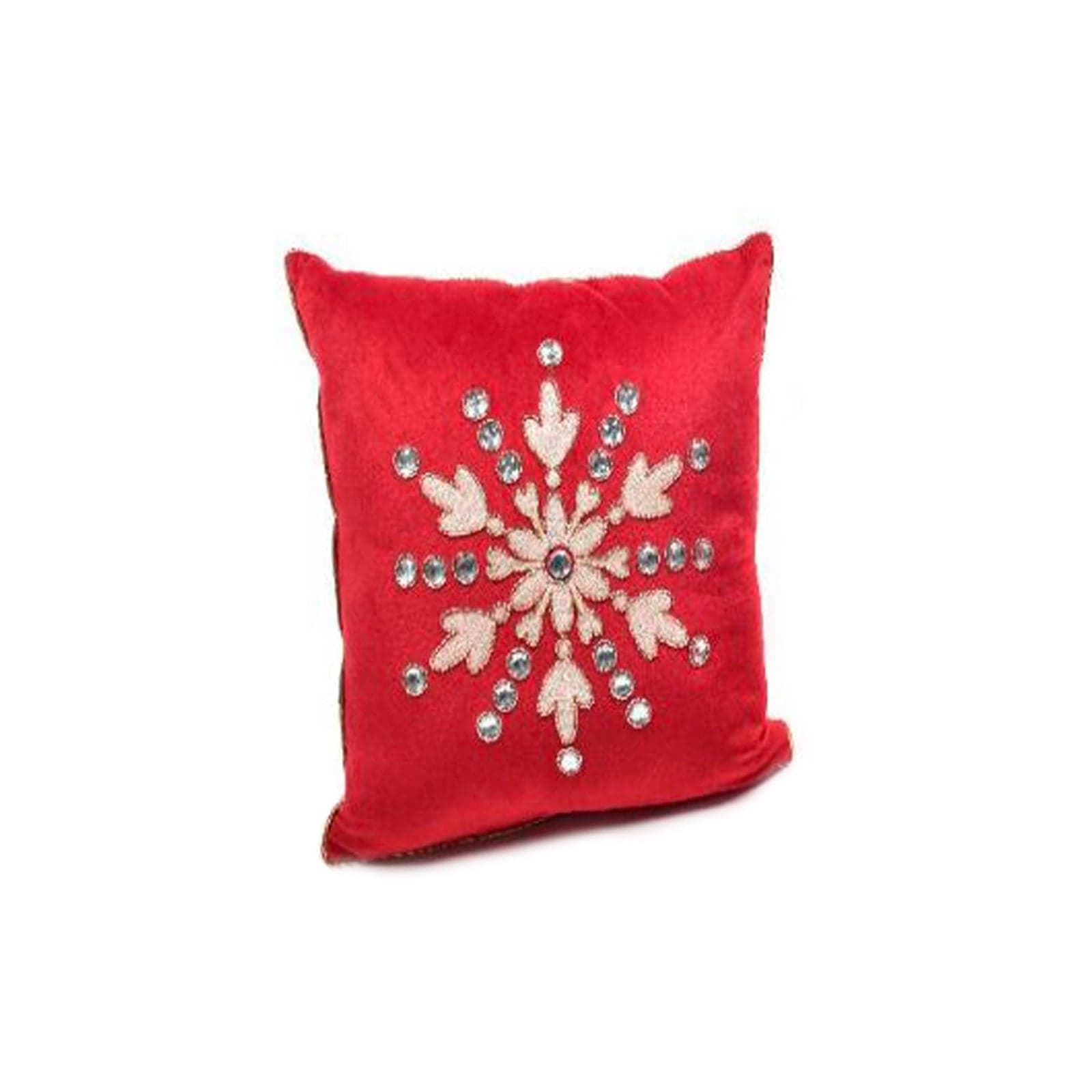 Cuscino in velluto con applique diamante per decorazioni natalizie 45 x 45 cm - 2