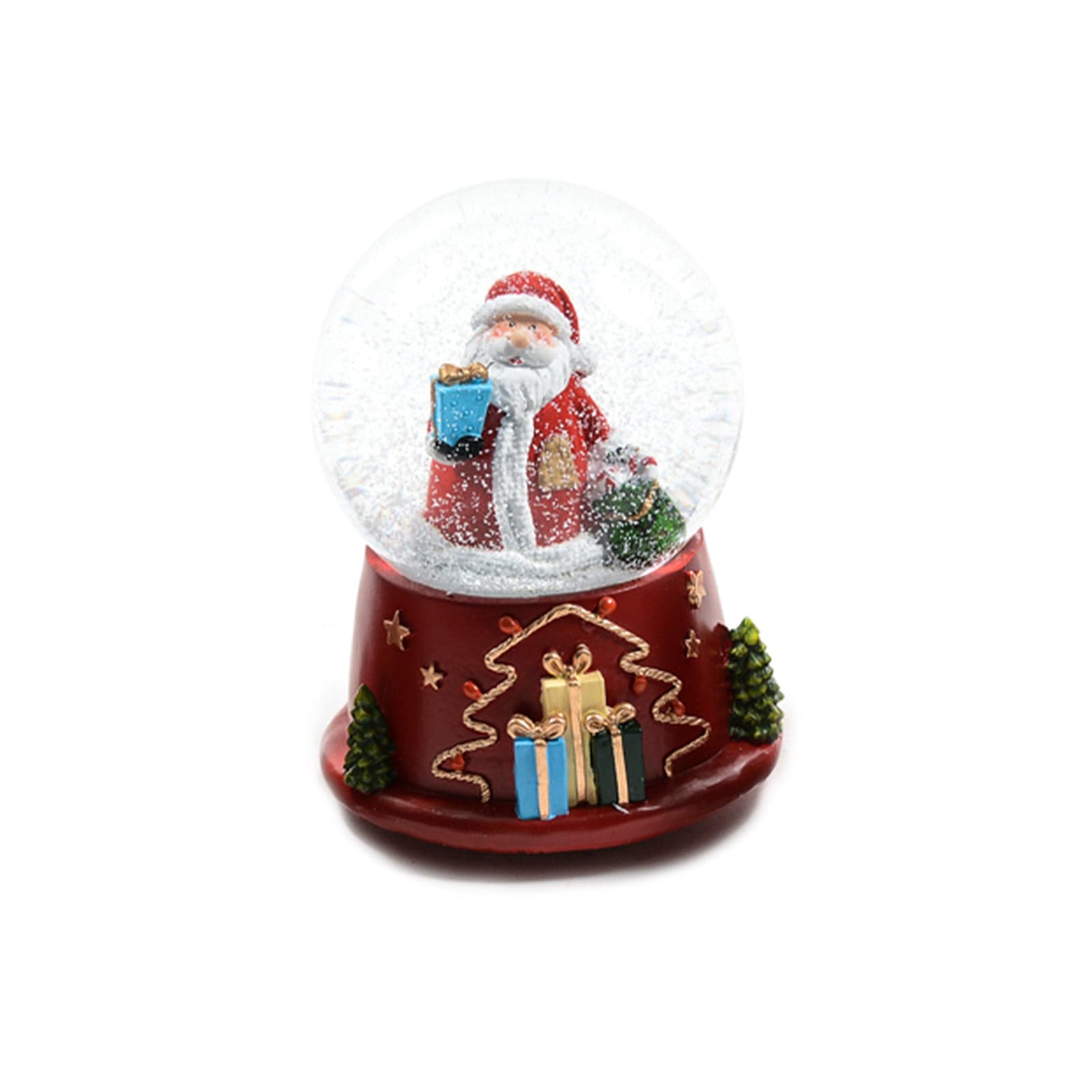 Palla di neve Babbo Natale con glitter neve decorazione natalizia 11 x h 14 cm - 3