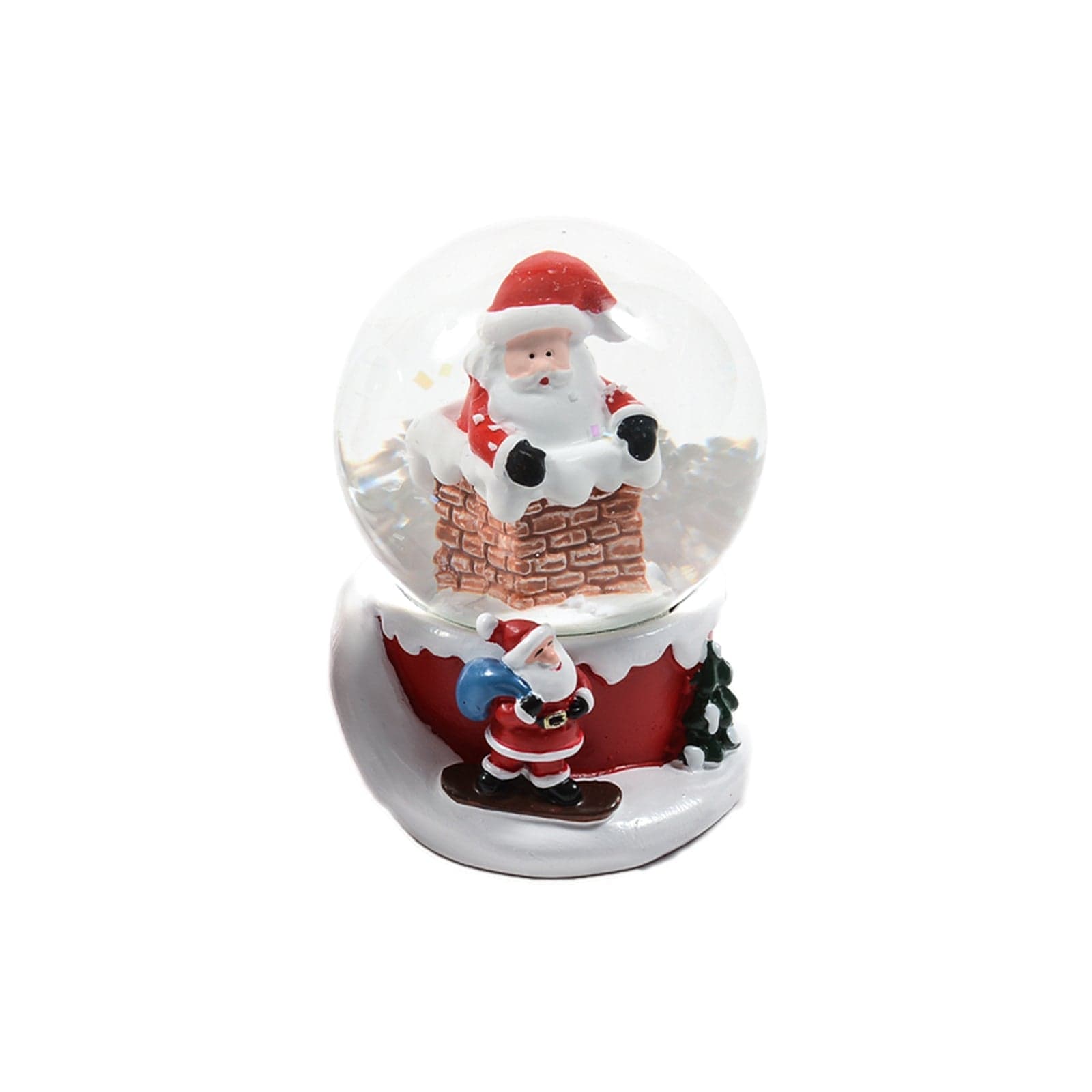 Palla di neve con glitter neve decorazione natalizia 4,5 x h 6 cm - 4