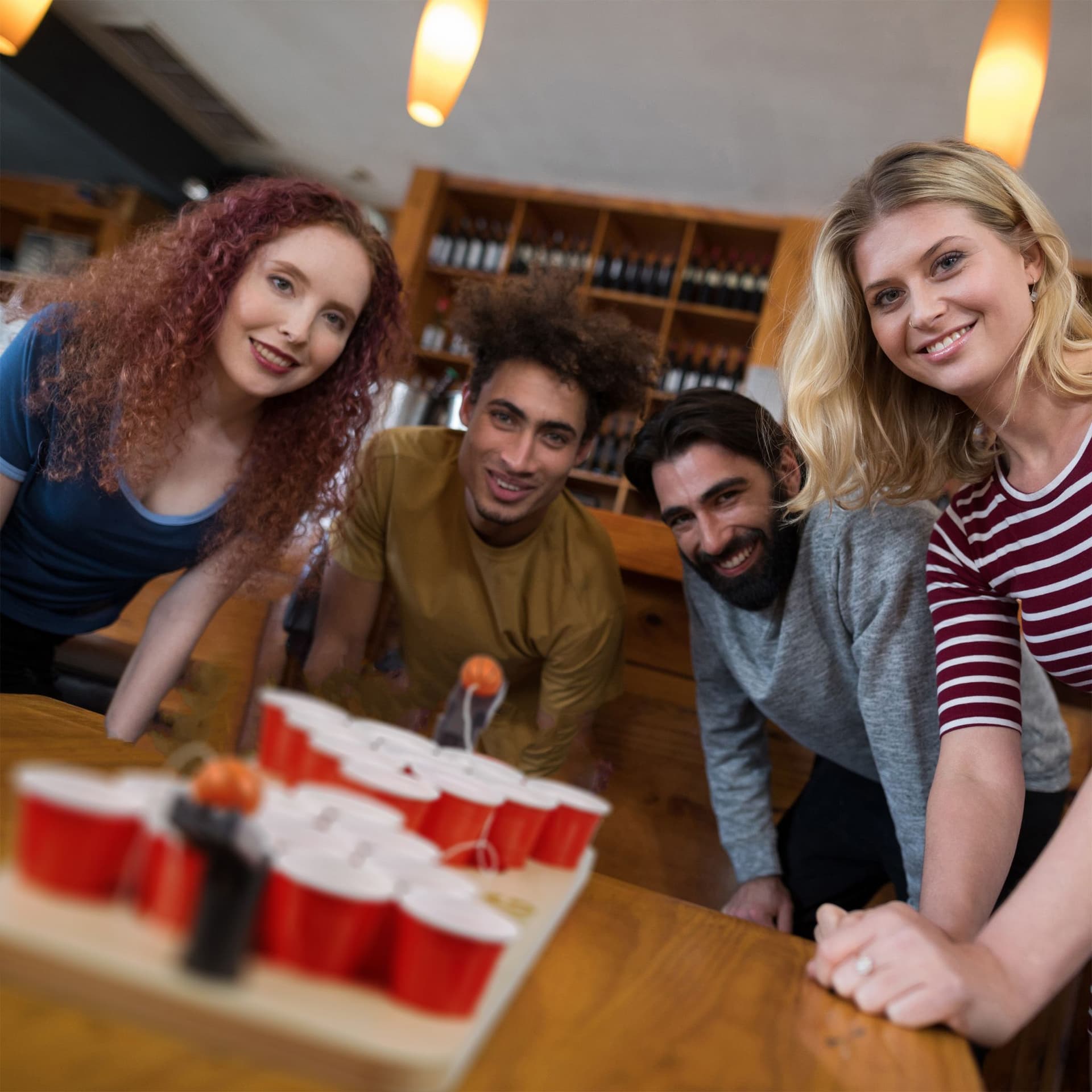 Gioco da tavola "Drink Pong" con 20 bicchieri in scatola regalo - 3