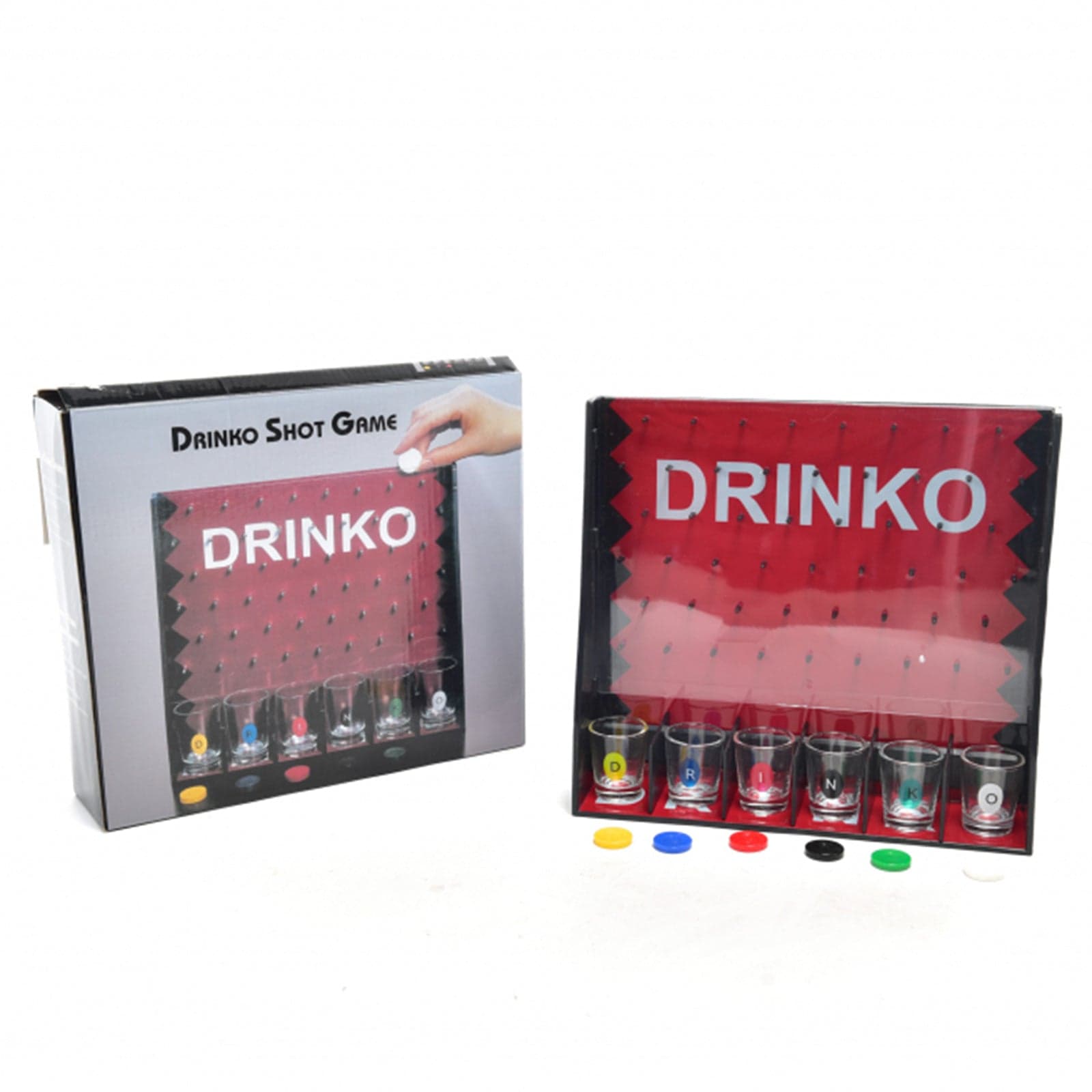 Gioco da tavola "Drinko" con 6 bicchieri in scatola regalo - 2