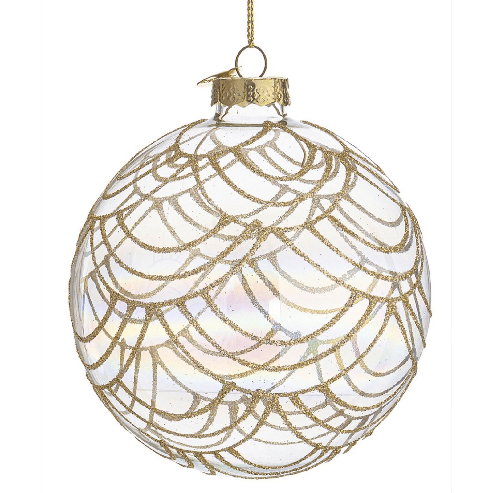 Palline per albero di Natale in vetro "Prism" iridescente per decorazioni natalizie - 3