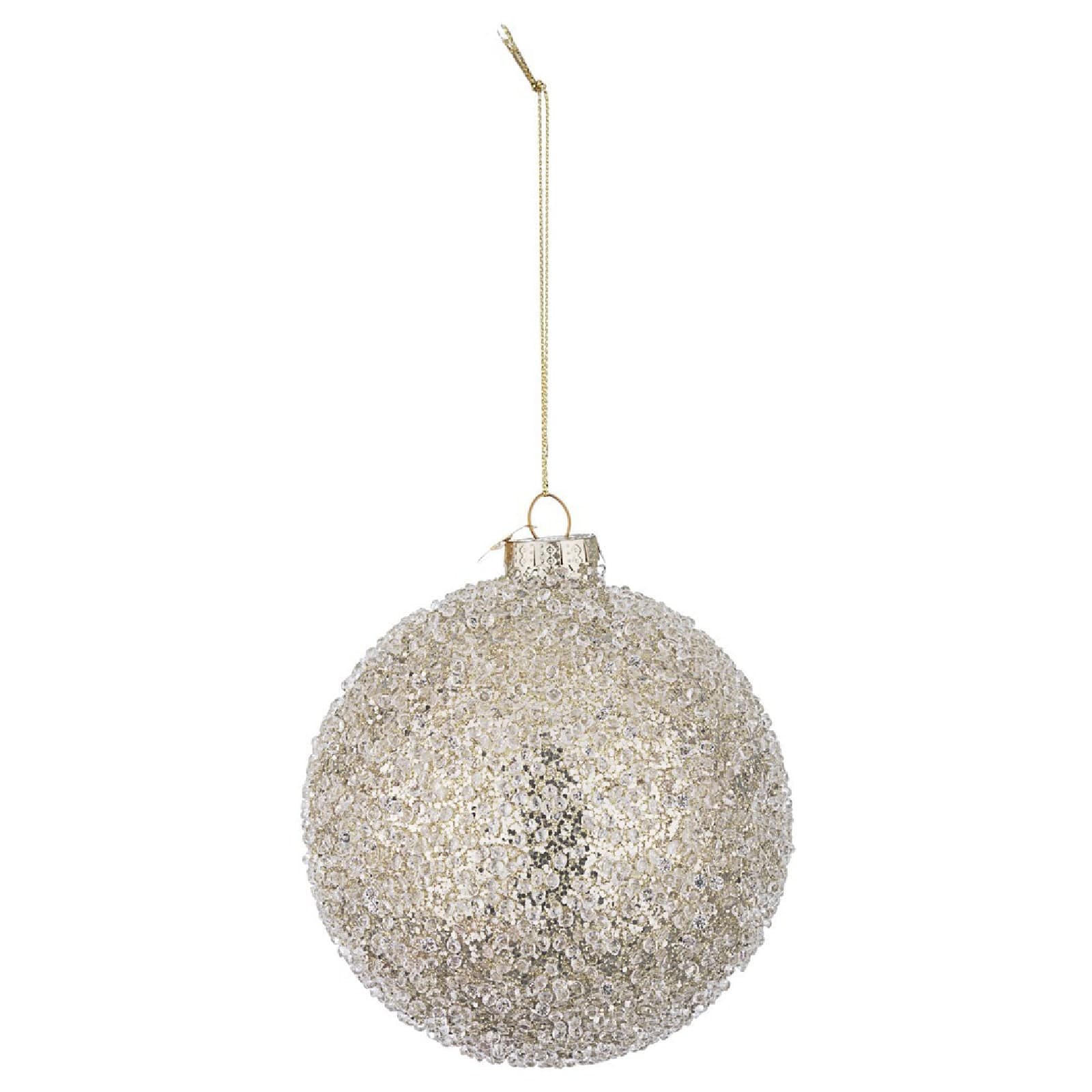 Palline per albero di Natale in vetro "Symphony" oro per decorazioni natalizie - 2