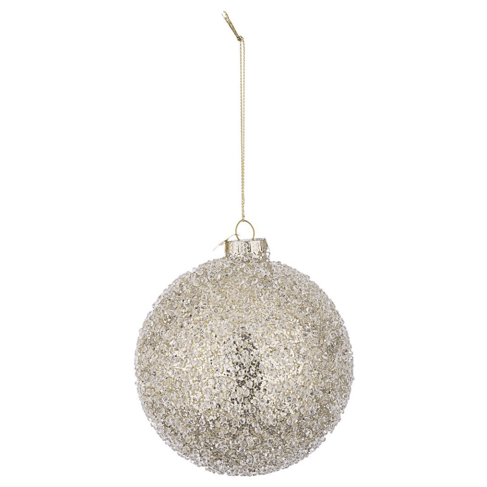Palline per albero di Natale in vetro "Symphony" oro per decorazioni natalizie - 2