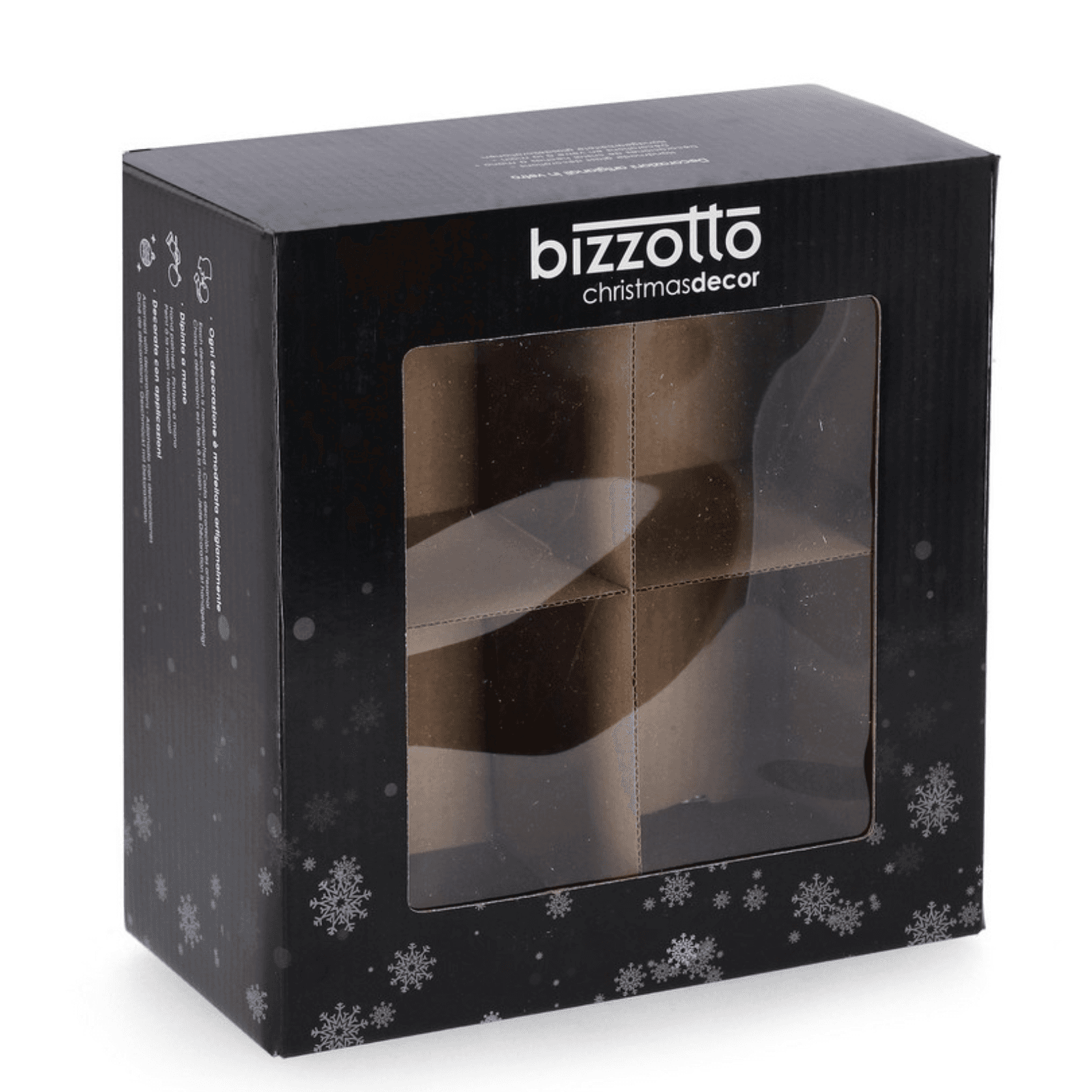 Palline per albero di Natale in vetro "Iced" trasparente bianco per decorazioni - 2