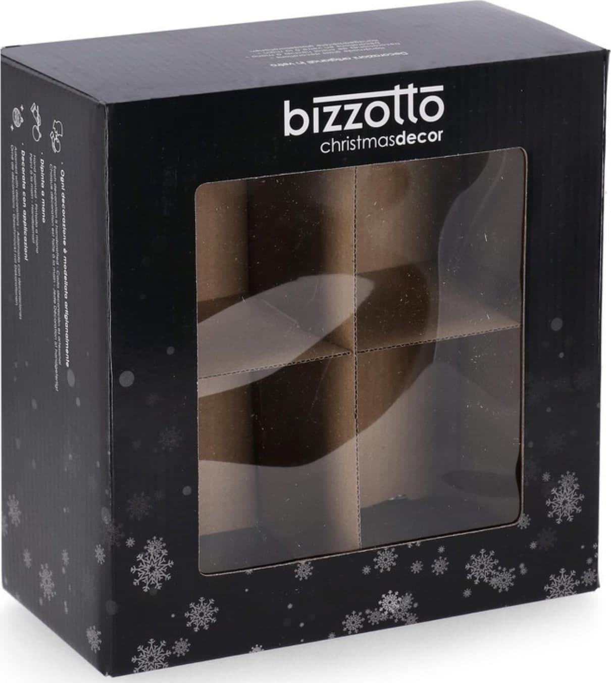 Palline per albero di Natale in vetro "Saturno" trasparente  per decorazioni natalizie - 4