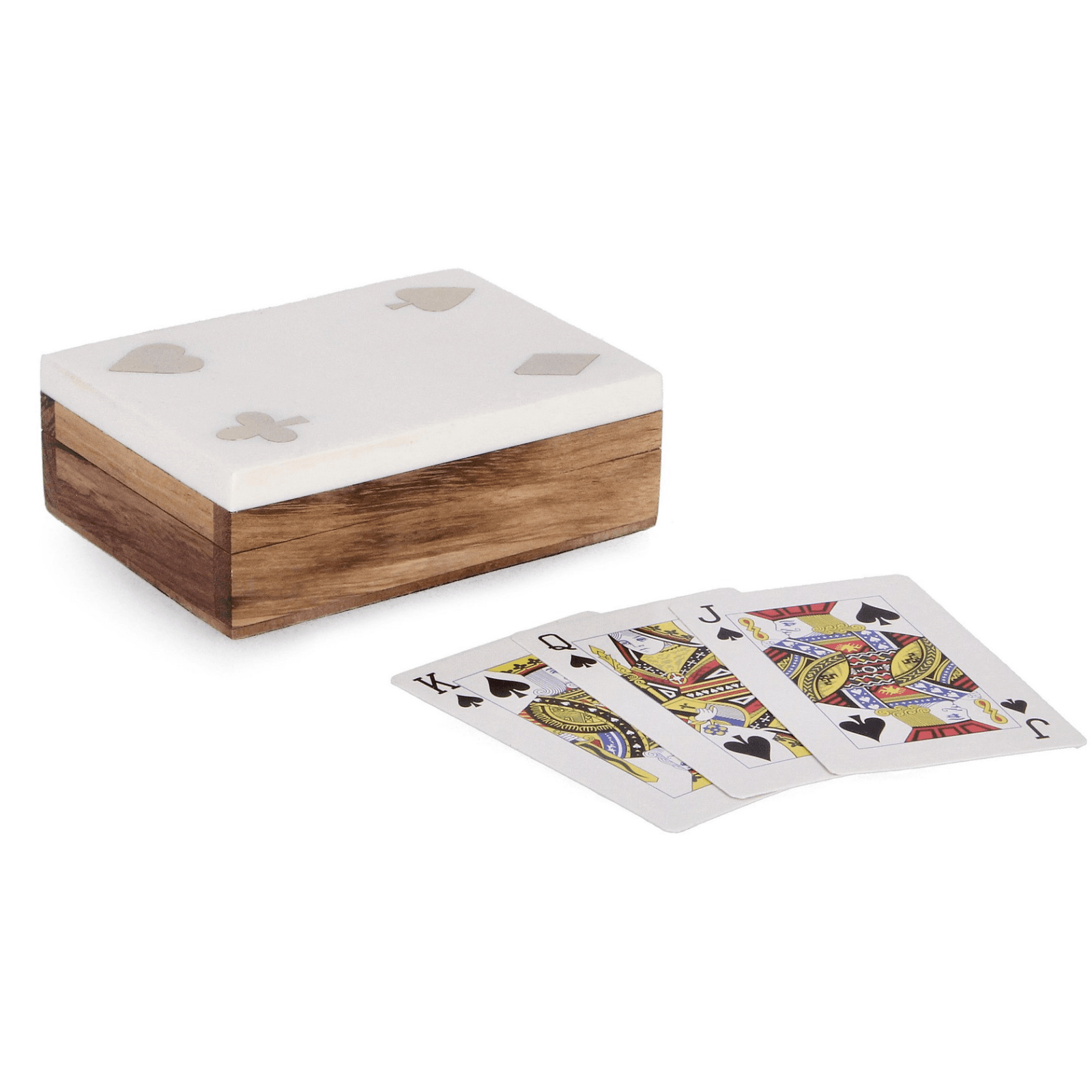 Carte "Fortune" in legno di acacia per decorazioni interne - 6