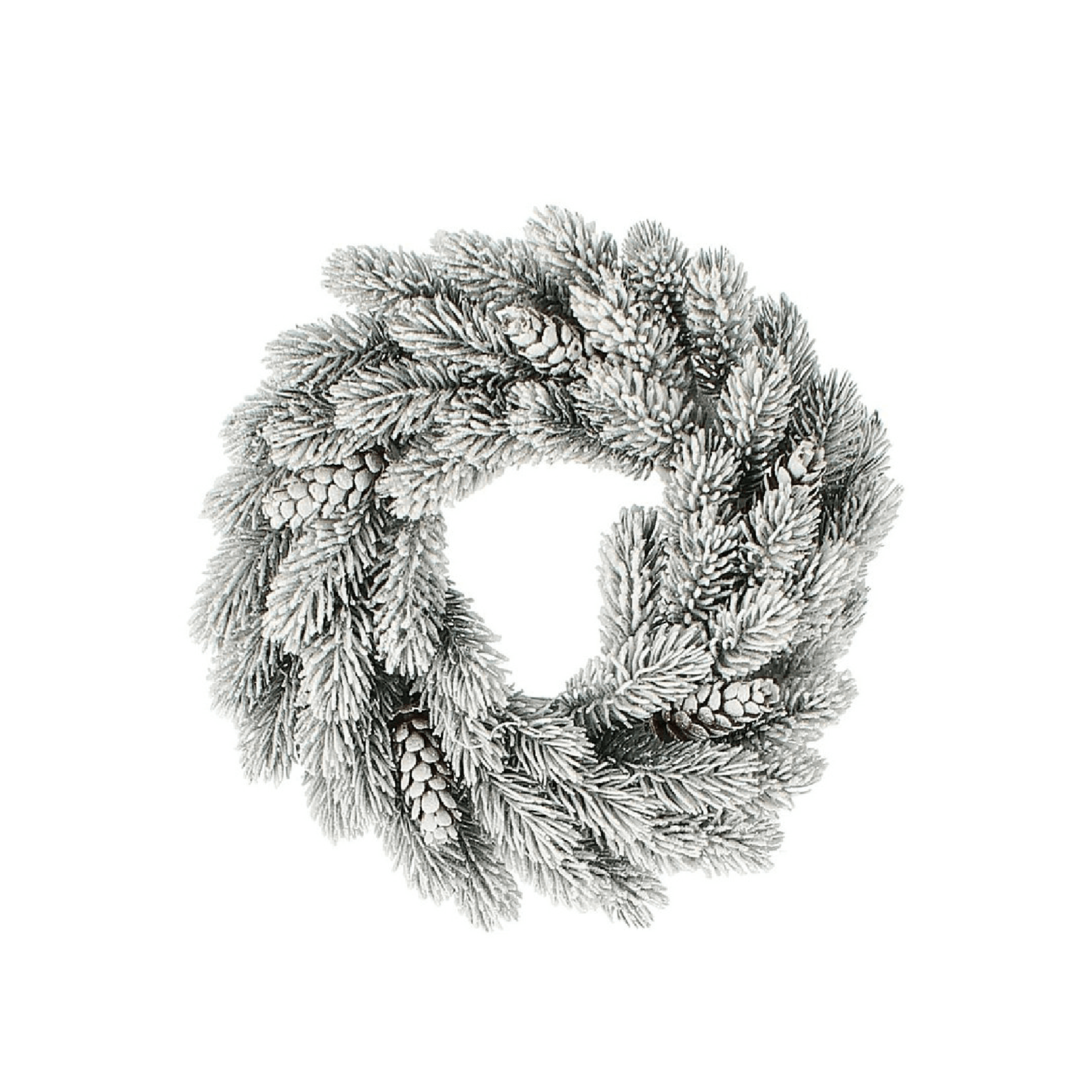 Corona natalizia innevata "Lynda" ghirlanda in plastica decorativa Ø 30/40 cm - 2