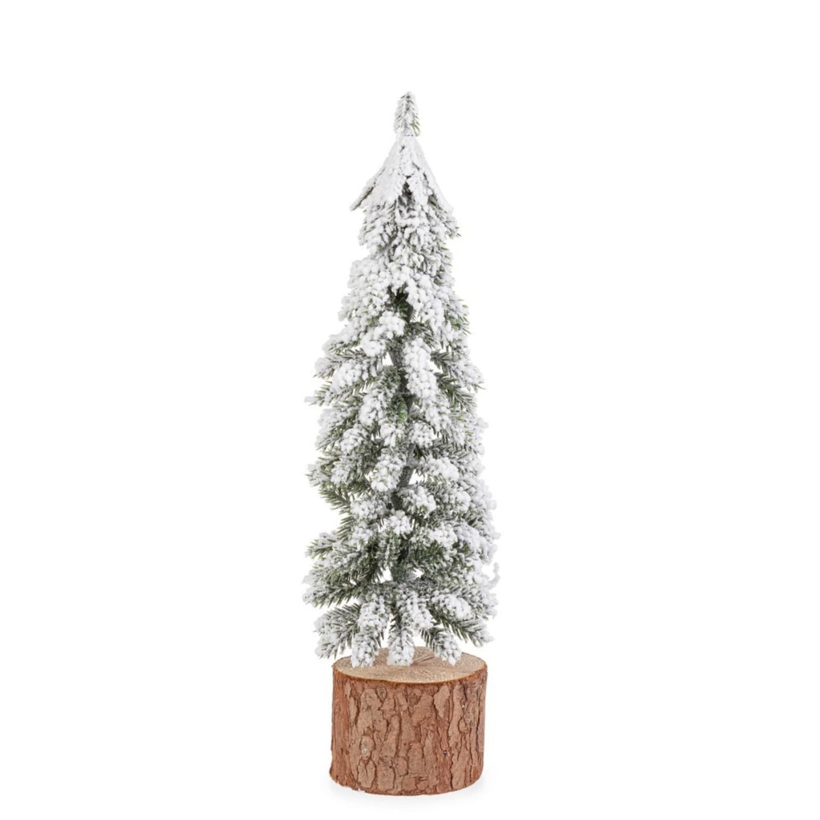 Pino di natale "Venosta" innevato, rami in PE per decorazioni natalizie - 2