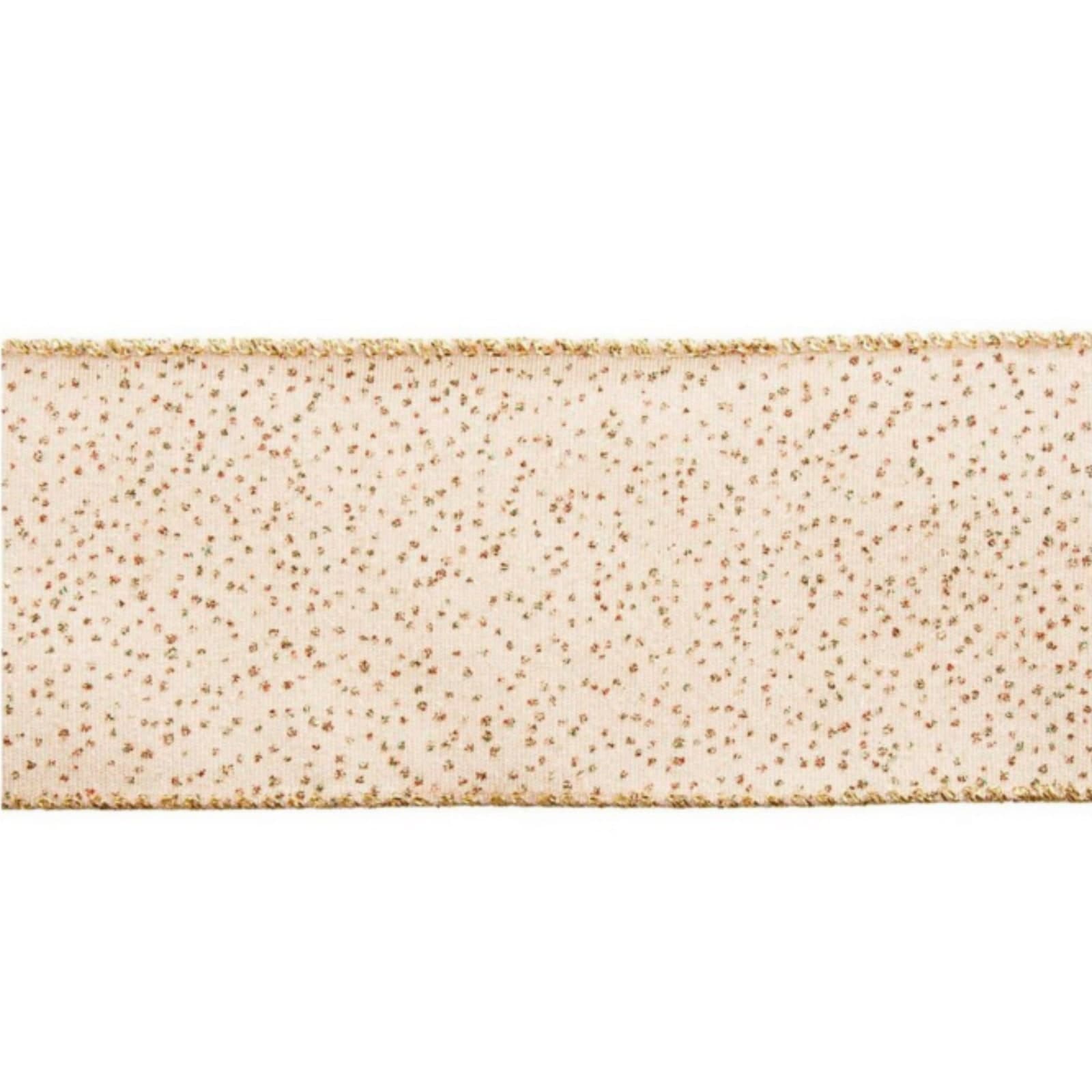 Nastro decorativo "Blonde"  per confezioni natalizie h 63 mm x 4 mt - 4