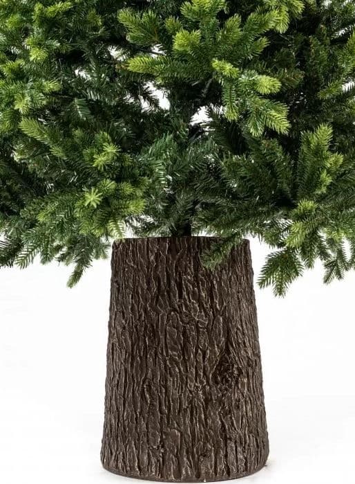 Albero di natale con Tronco "Darsy" in PE Effetto Real Touch - 4