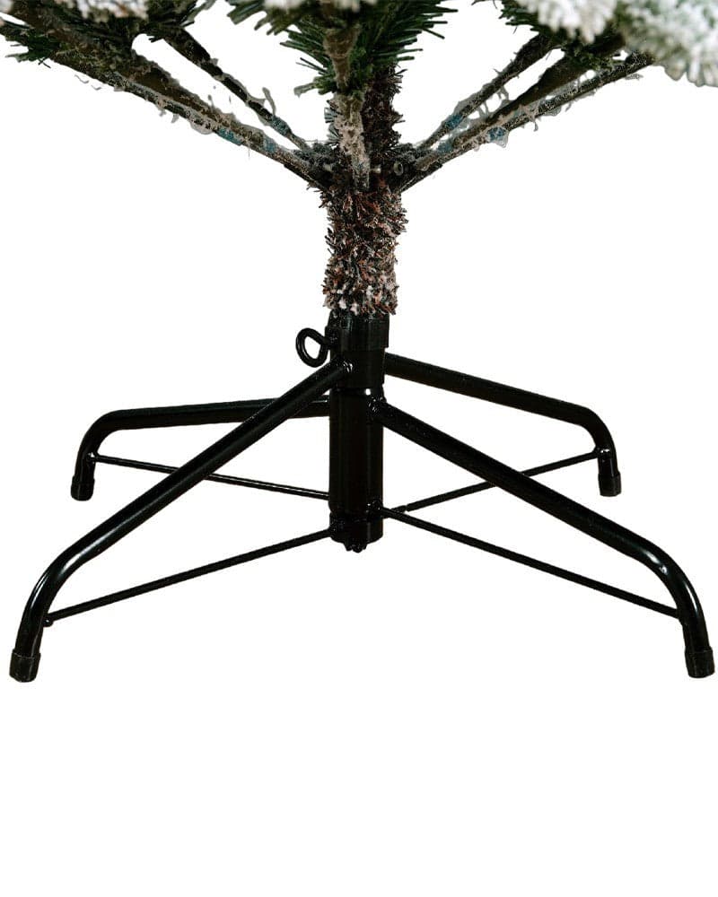 Albero di Natale innevato "Oslo" con big led in PE + PVC + Flock - 6