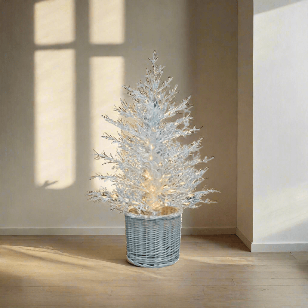 Pino di natale con 200 mini led, rami in PE per decorazioni natalizie da 90 cm - 2