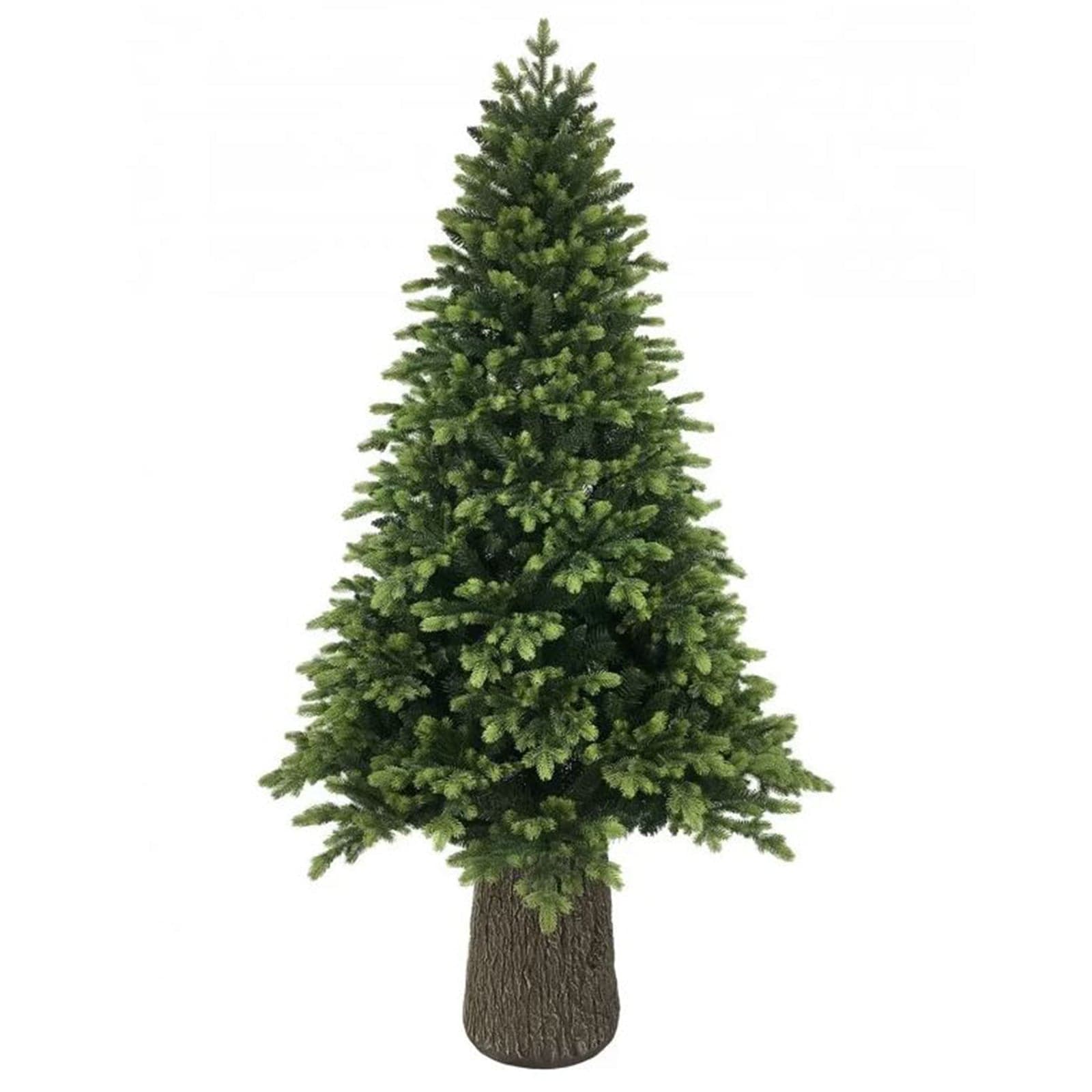 Albero di natale con Tronco "Dolomiti" in PE Effetto Real Touch