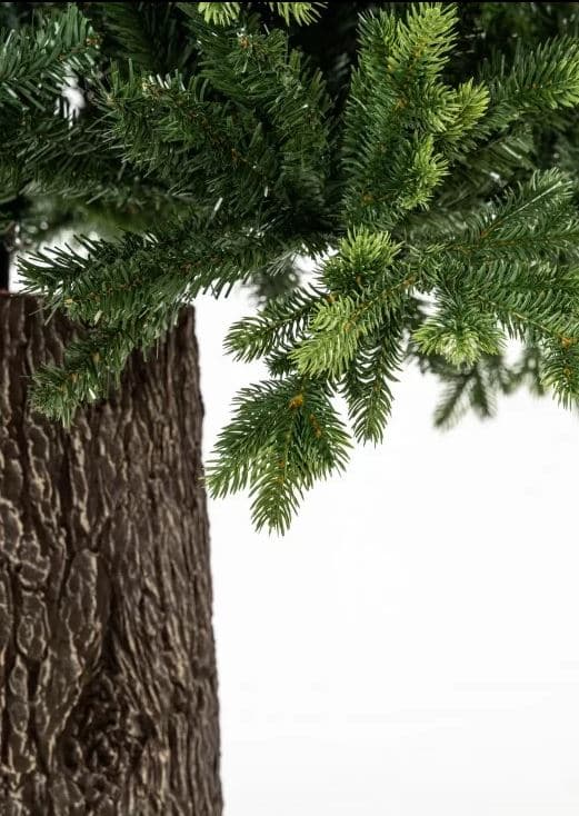 Albero di natale con Tronco "Dolomiti" in PE Effetto Real Touch - 5
