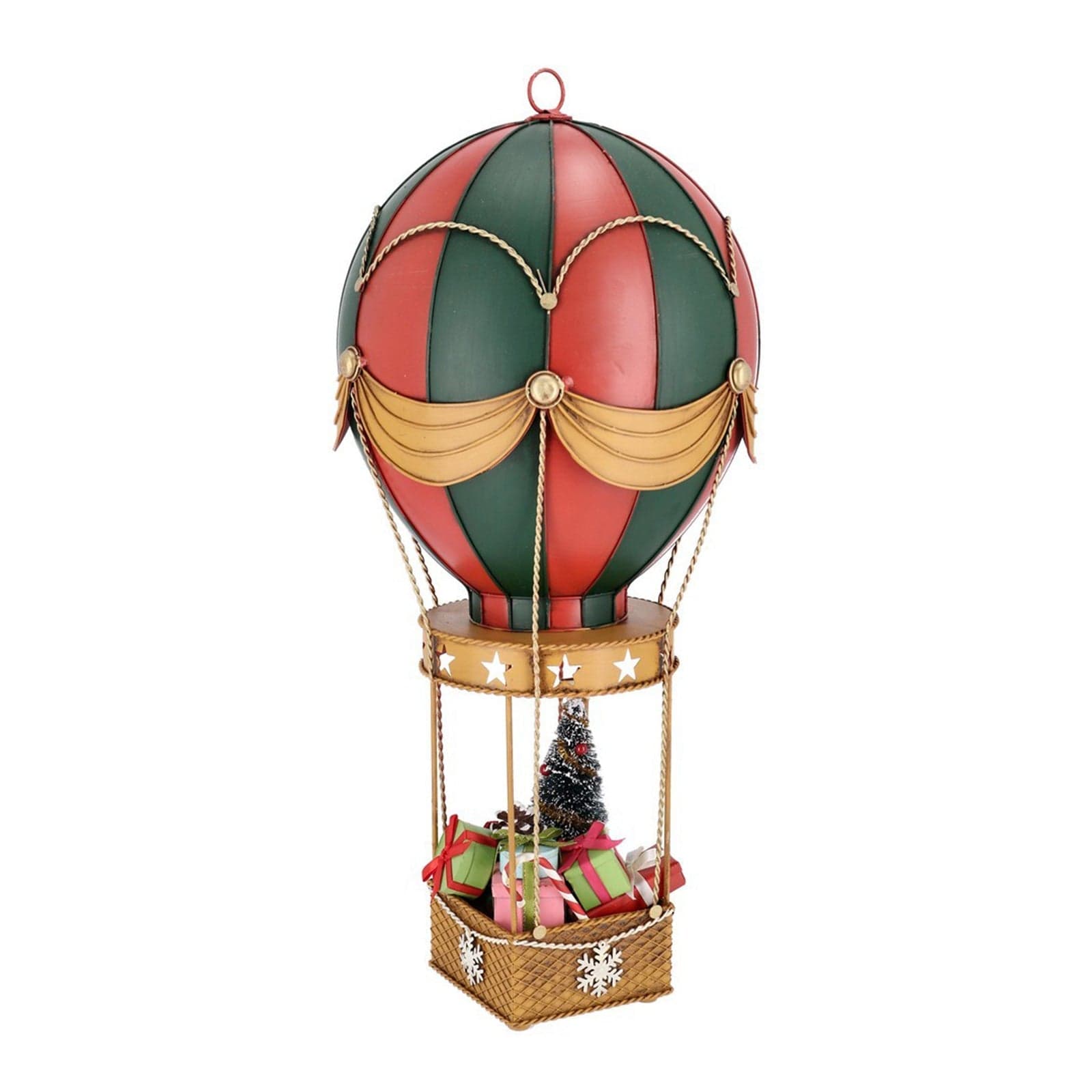 Mongolfiera decorativa "Noelle" in metallo per decorazione di Natale - 4