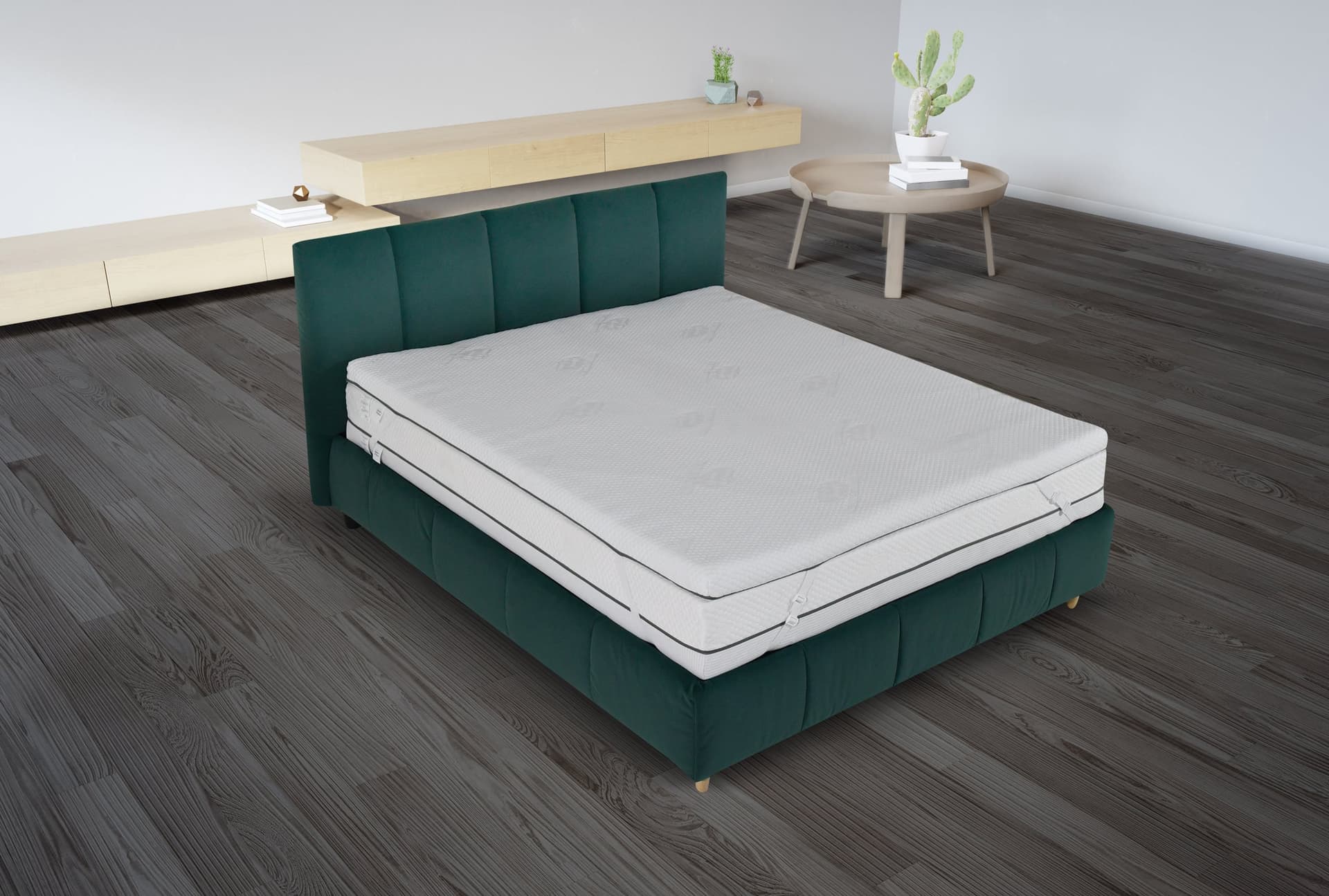 Nuvole di Sonno Topper copri materasso in Memory Foam universale corettore con elastici regolabili spessore 6 cm - 2