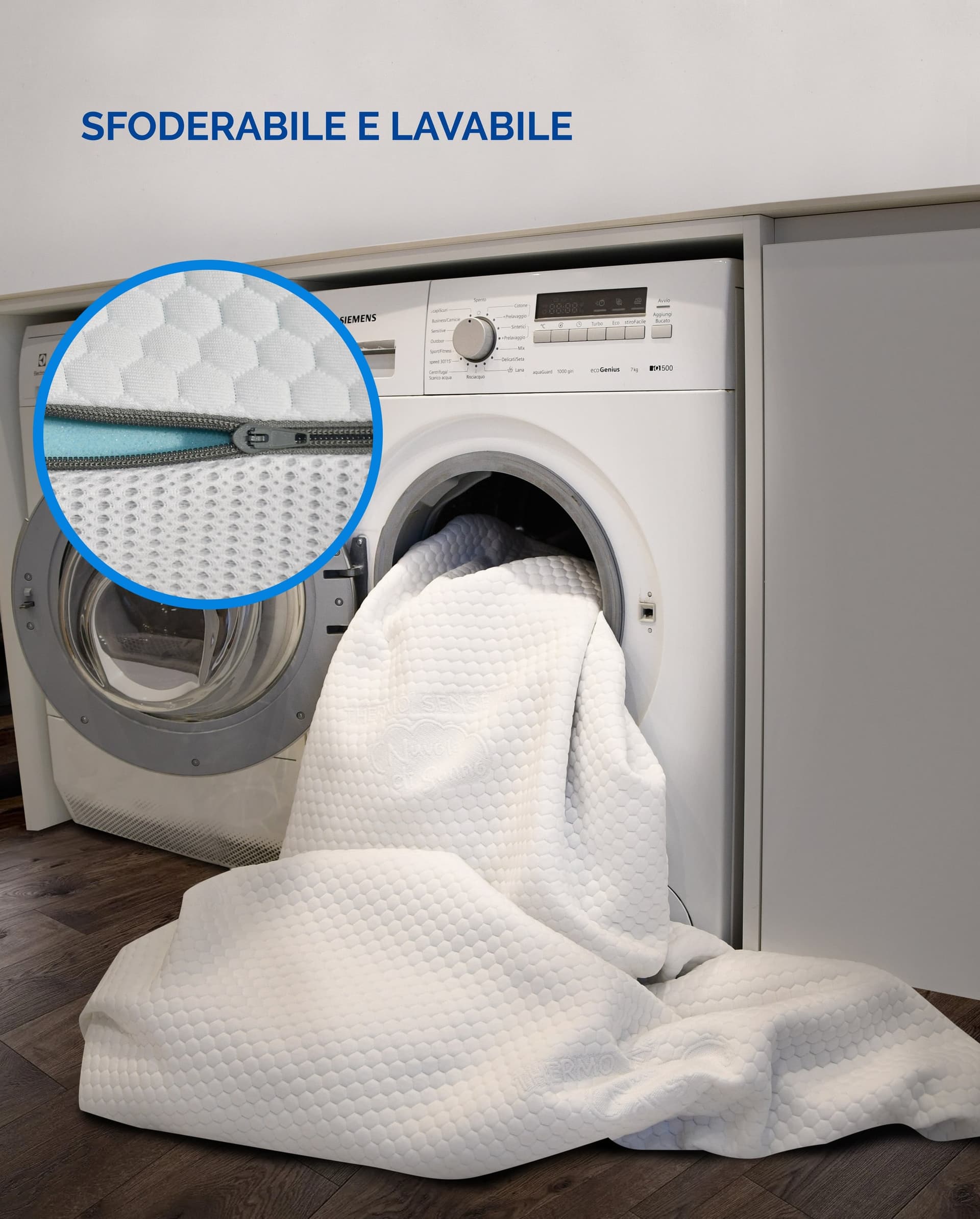 Nuvole di Sonno Topper copri materasso in Memory Foam universale corettore con elastici regolabili spessore 6 cm - 11