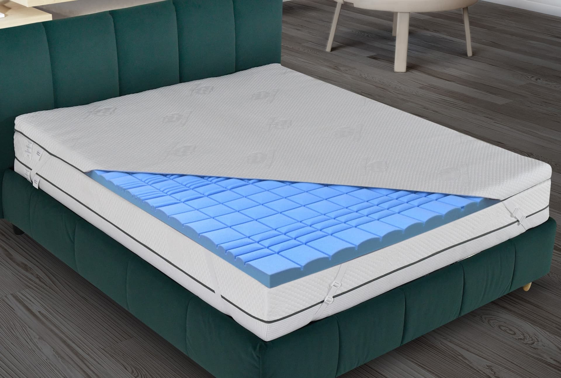 Nuvole di Sonno Topper copri materasso in Memory Foam universale corettore con elastici regolabili spessore 6 cm - 6