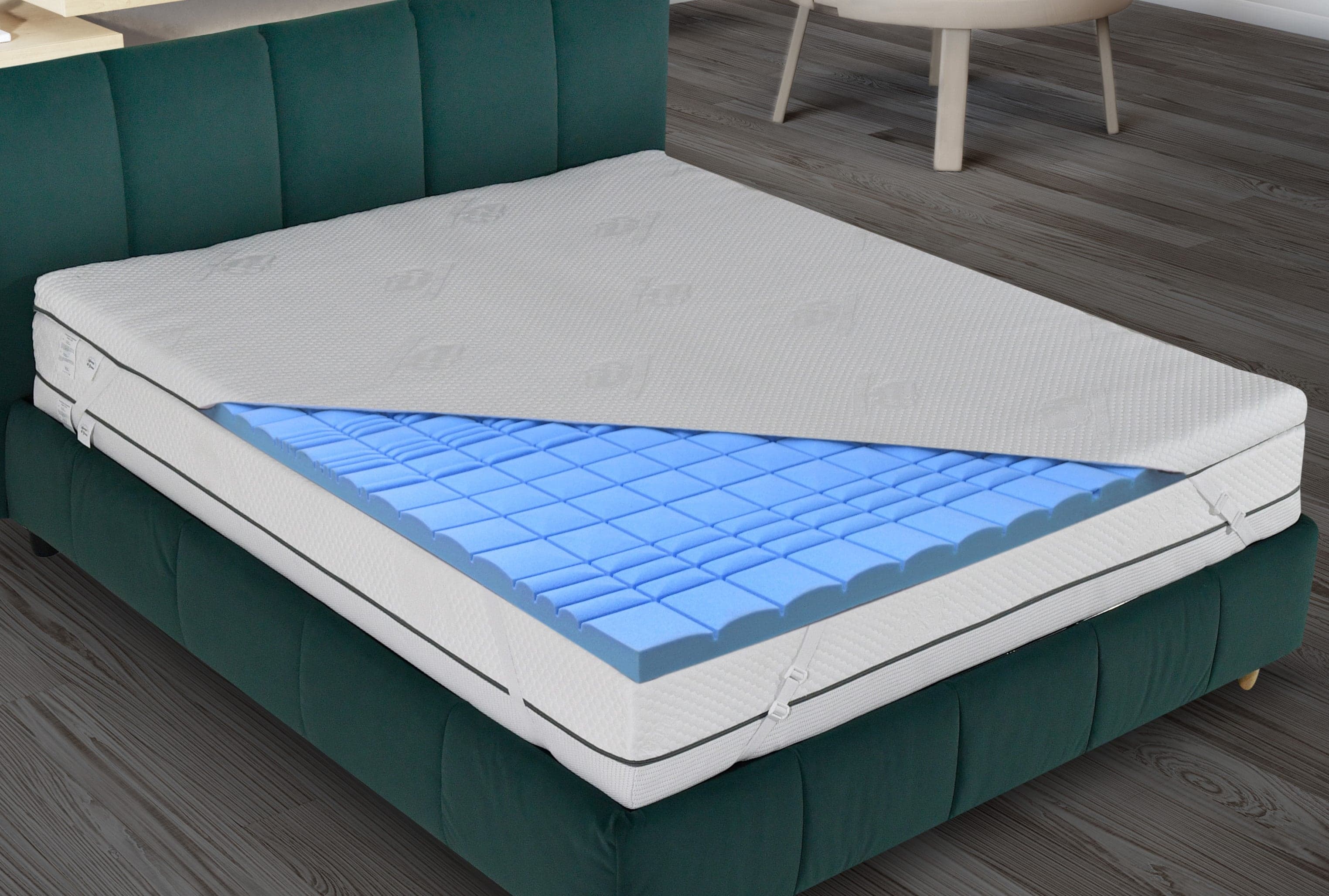 Nuvole di Sonno Topper copri materasso in Memory Foam universale corettore con elastici regolabili spessore 6 cm - 6