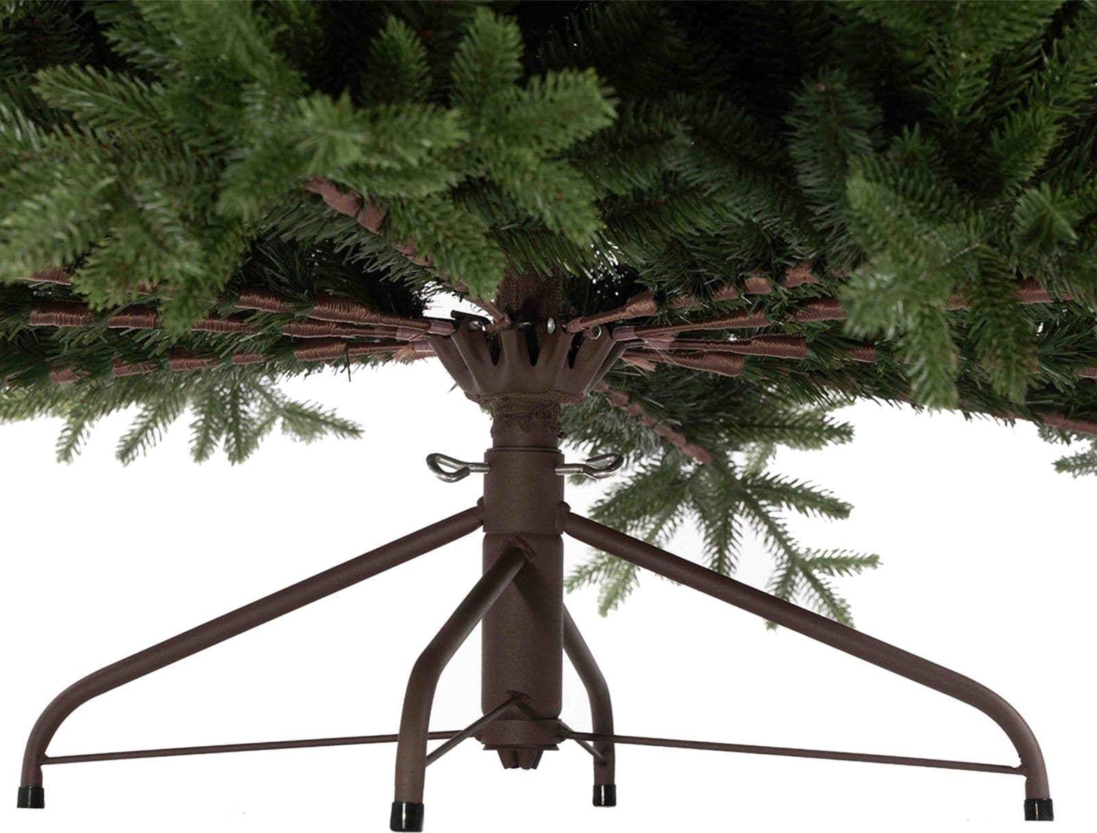Albero di natale "Tonale" con Led e Tronco Marrone 80% PE Effetto Real Touch - 6