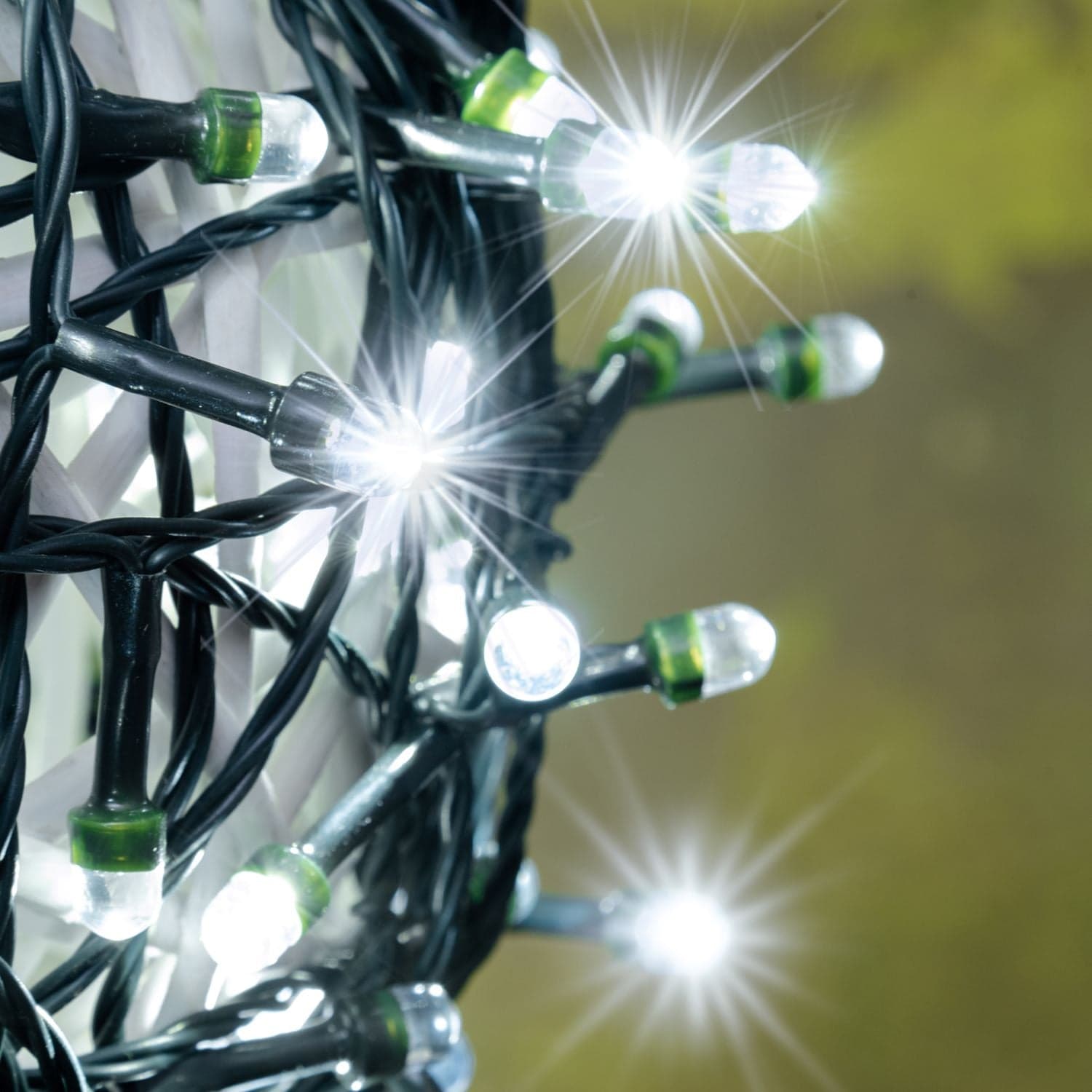 Catena lineare 1000 Maxi LED Ø8mm, gioco di luce automatico decorazioni natalizie - 2