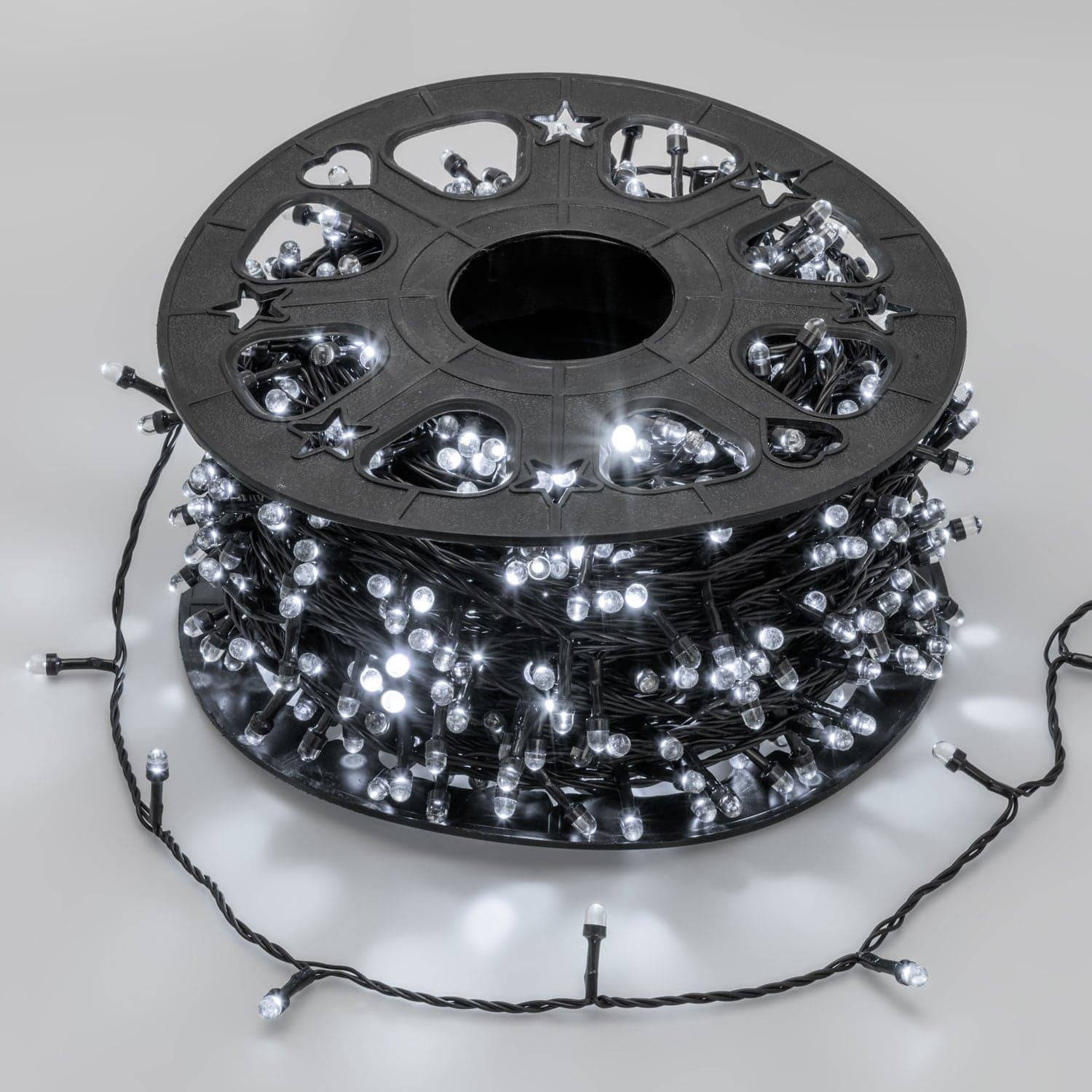 Catena lineare 1000 Maxi LED Ø8mm, gioco di luce automatico decorazioni natalizie - 3