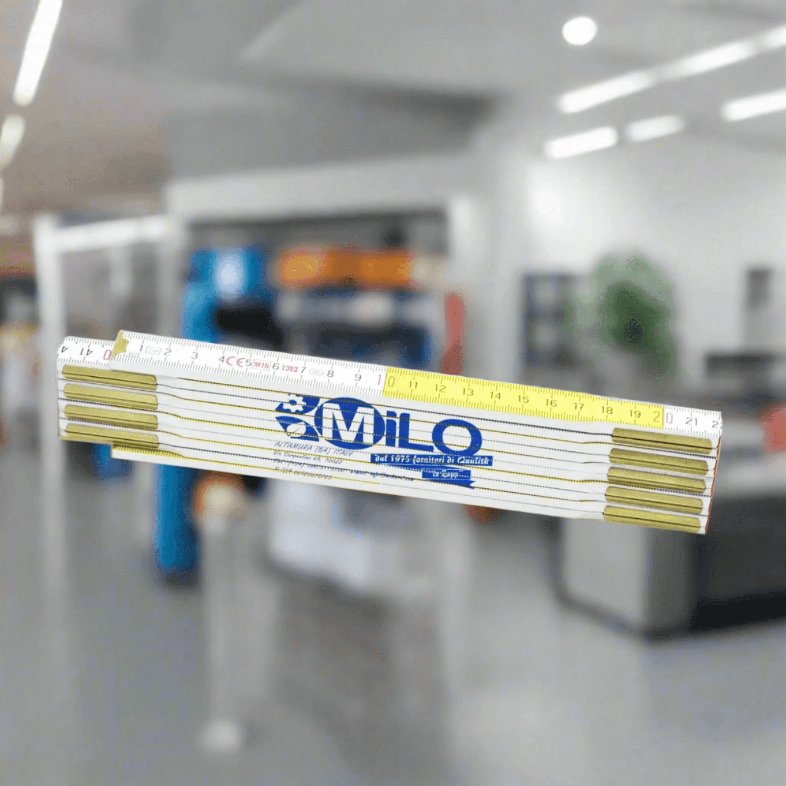 Doppio metro a stecca pieghevole in legno 2 mt - 3