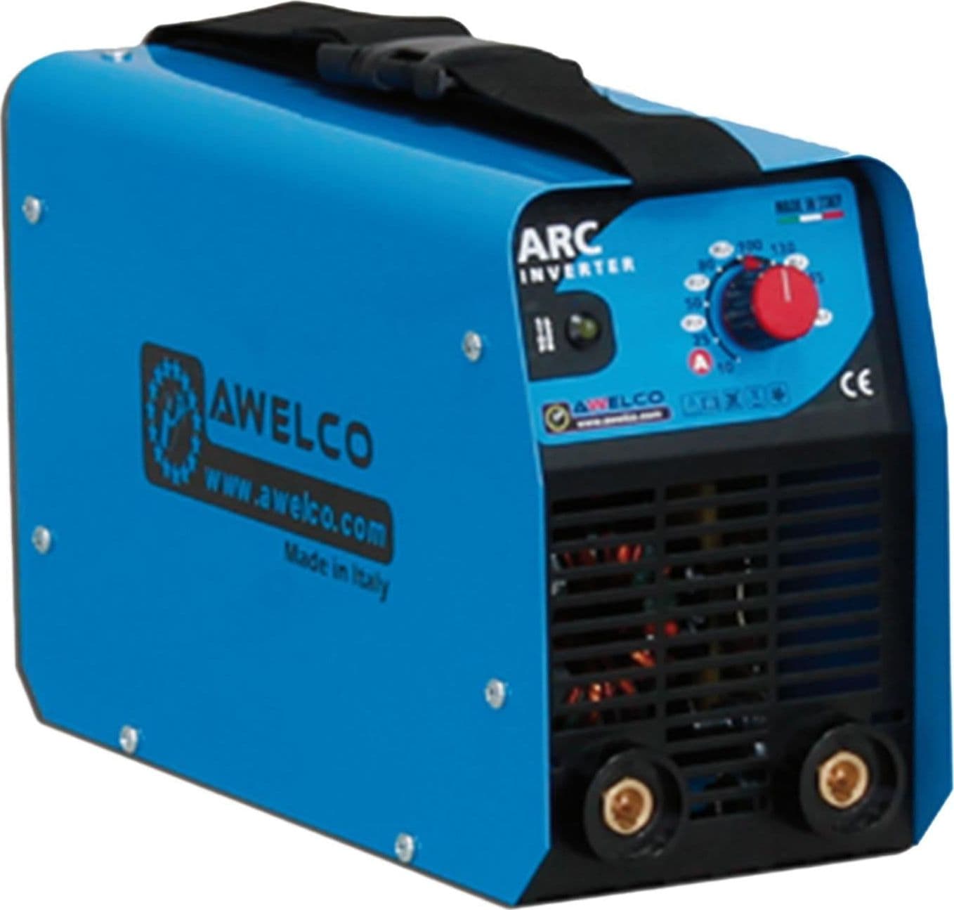 Saldatrice saldatrici arc 160 awelco inverter elettrodi 4 mm con elmetto maschera lcd 6 kva - 2