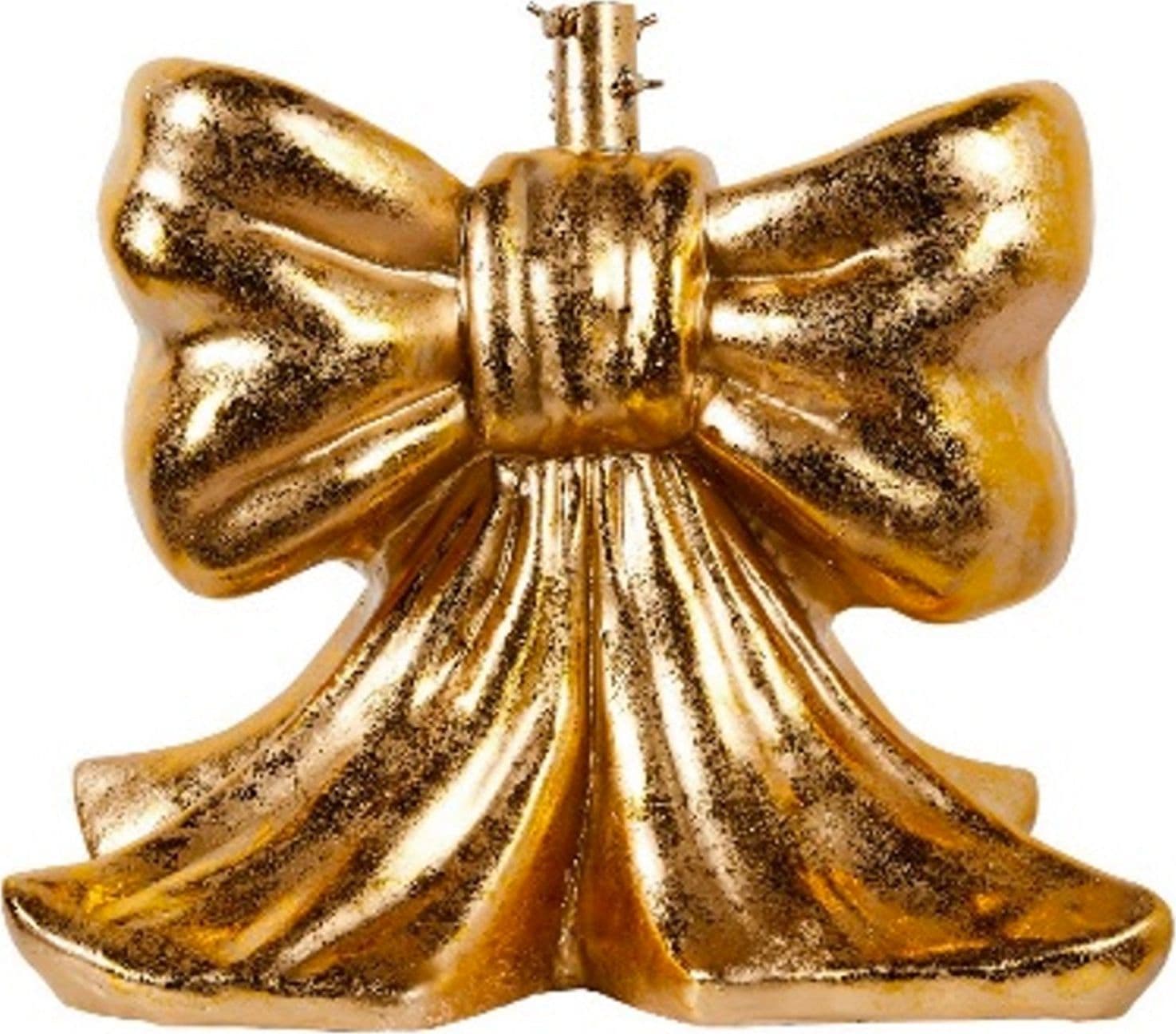 Base per albero di natale fiocco in poliresina per decorazioni natalizie - 2