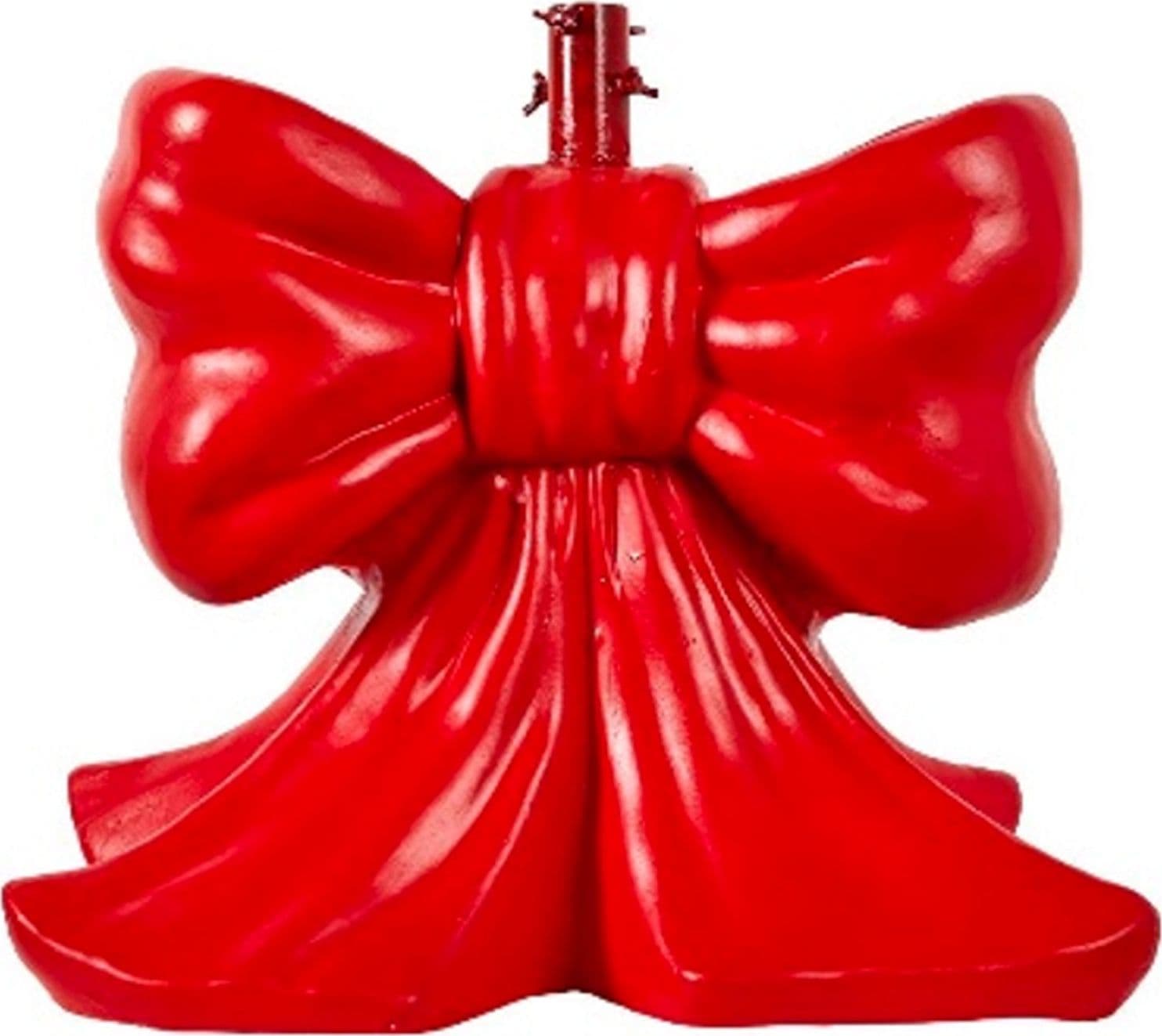 Base per albero di natale fiocco in poliresina per decorazioni natalizie - 3