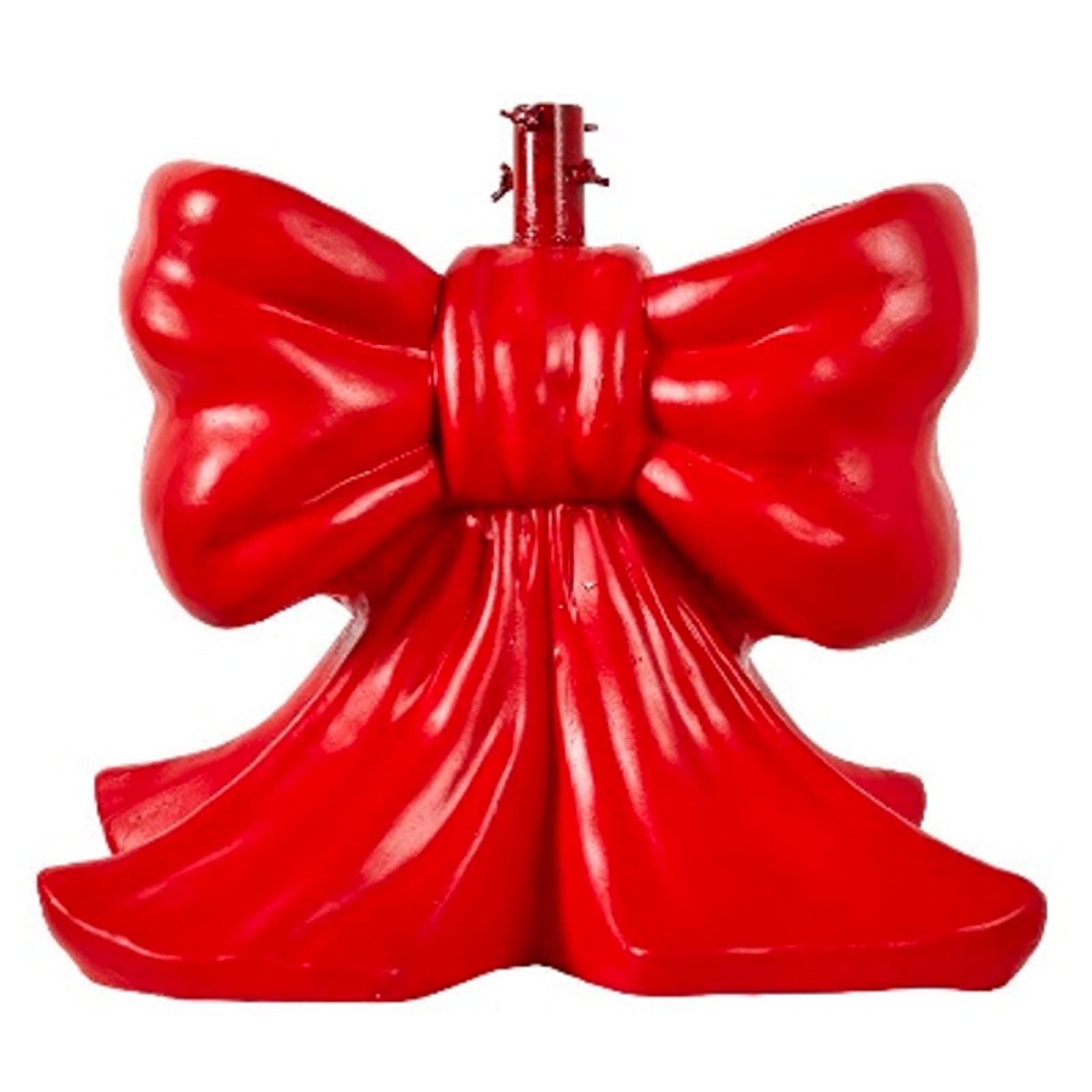 Base per albero di natale fiocco in poliresina per decorazioni natalizie - 3
