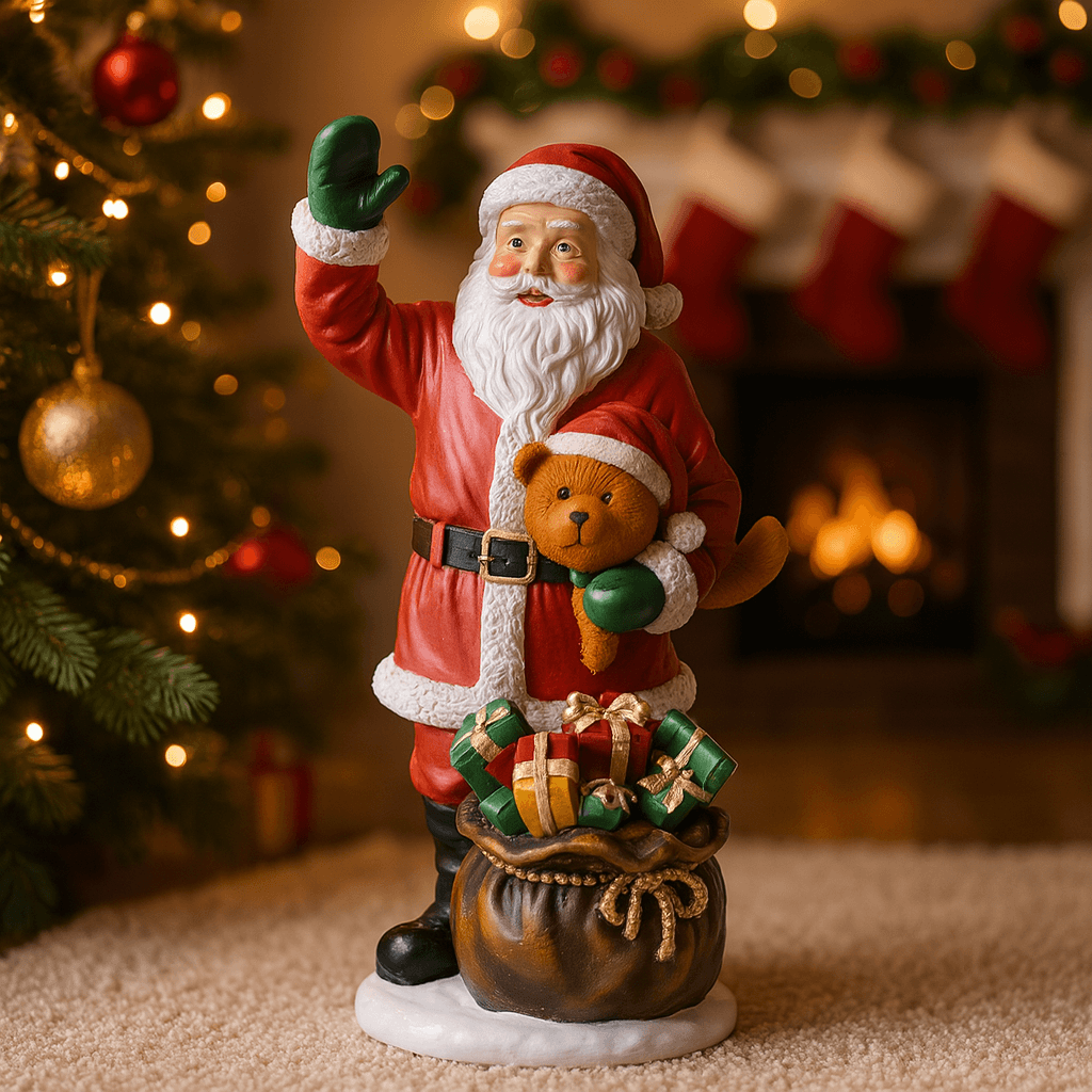 Babbo Natale in resina di alta qualità per decorazioni natalizie - 4