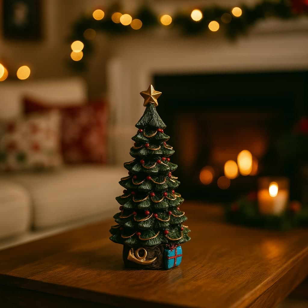 Decorazione natalizia albero in resina di alta qualità per decorazioni natalizie - 2