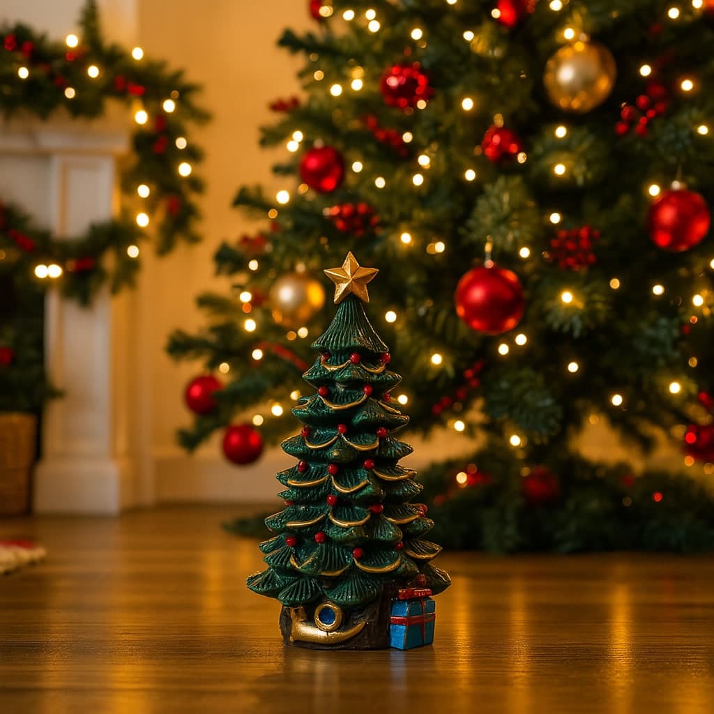Decorazione natalizia albero in resina di alta qualità per decorazioni natalizie - 3