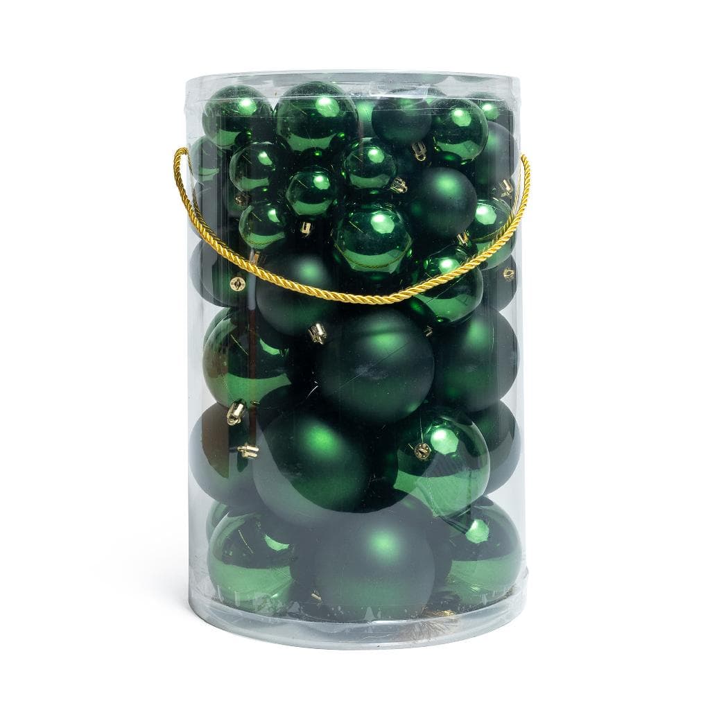80 Palline per albero di Natale miste in plastica per decorazioni natalizie - 2