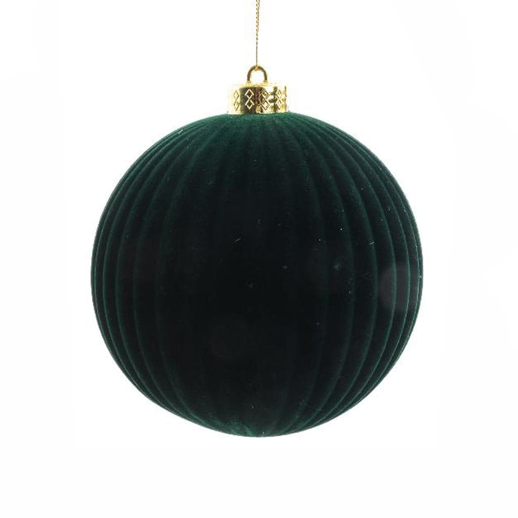 Palla di Natale in plastica floccata per decorazioni natalizie - 4
