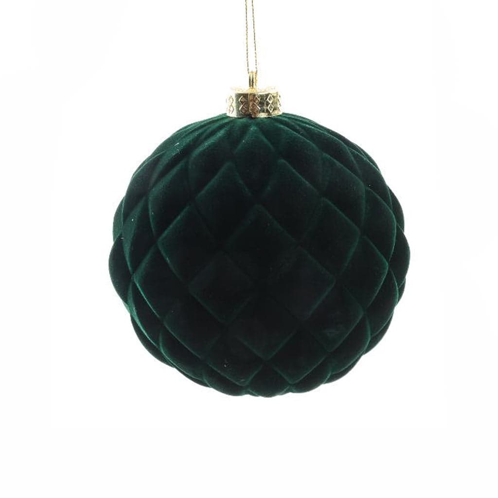 Palla di Natale in plastica floccata per decorazioni natalizie - 6