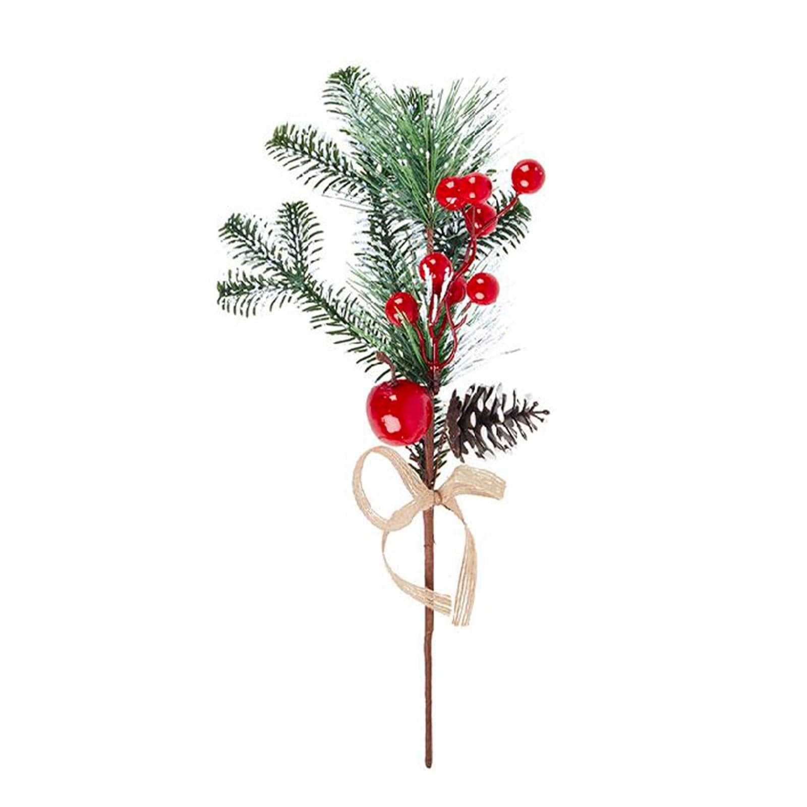 Bacche rosse prima neve per albero di natale in polistirolo per decorazioni natalizie - 3