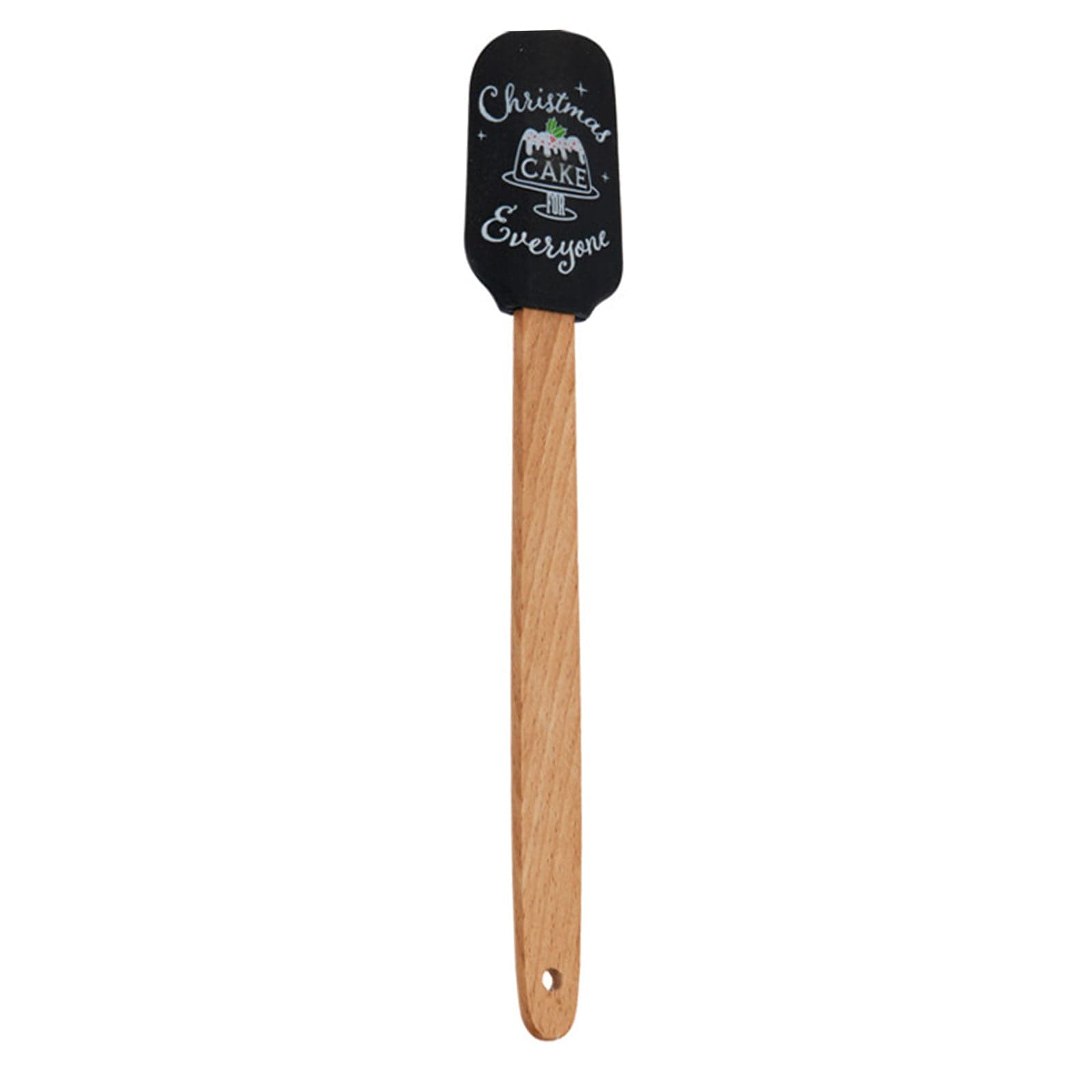 Spatola in silicone con manico in legno per dolci natalizi - 5