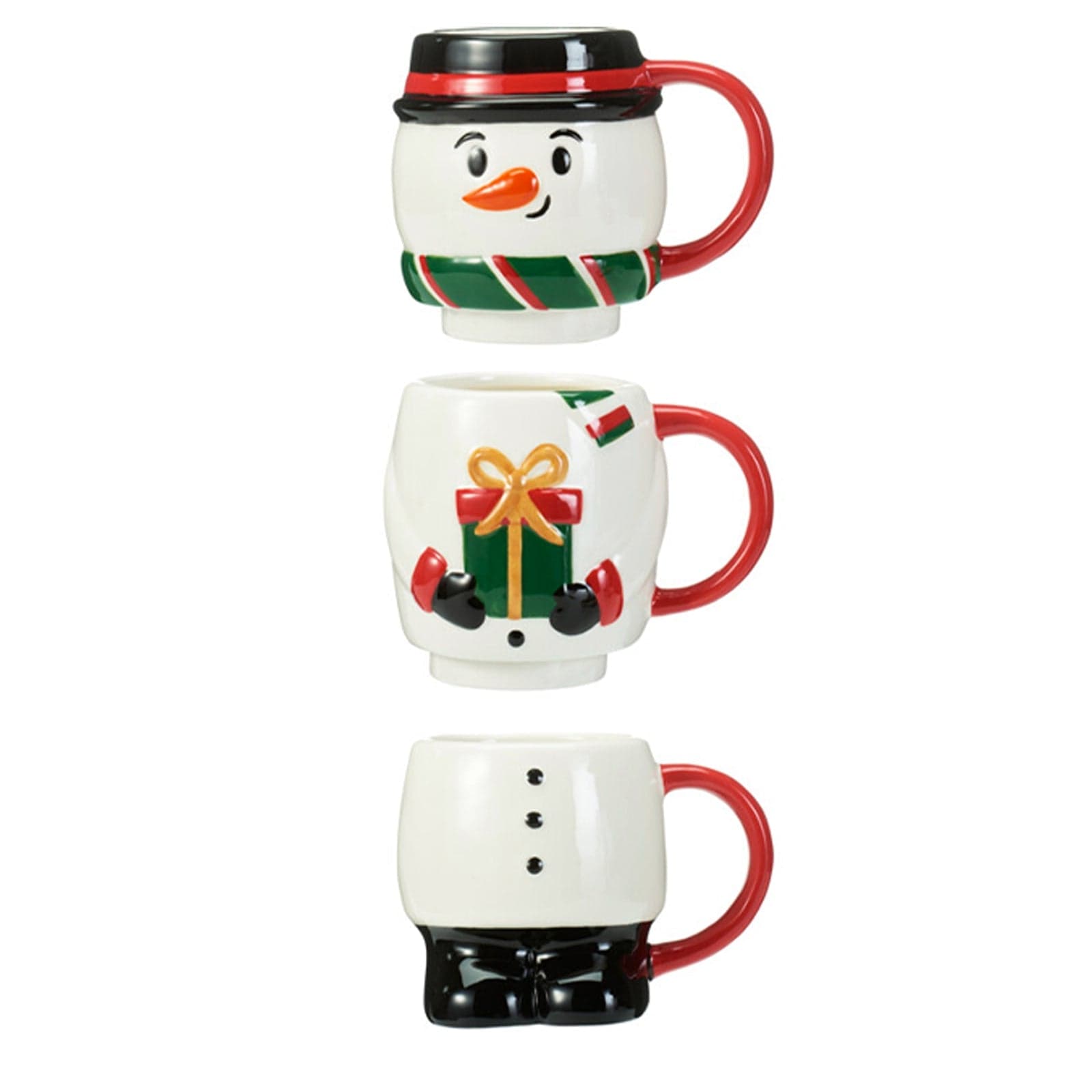 Tazza in ceramica per decorazioni natalizie da 280 ml set da 3 - 3