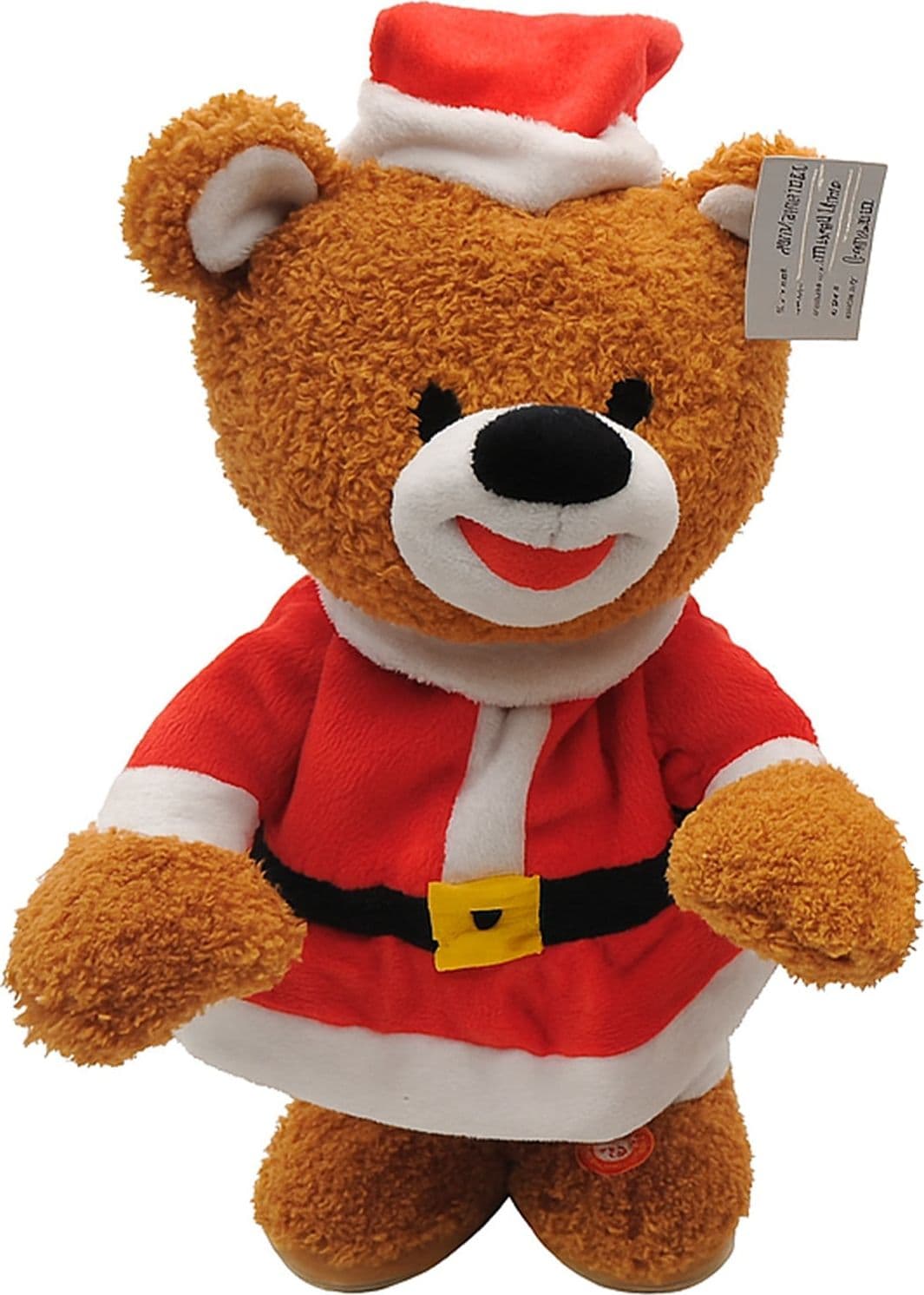 Orso peluche di natale musicale per decorazione natalizia 37 cm - 3