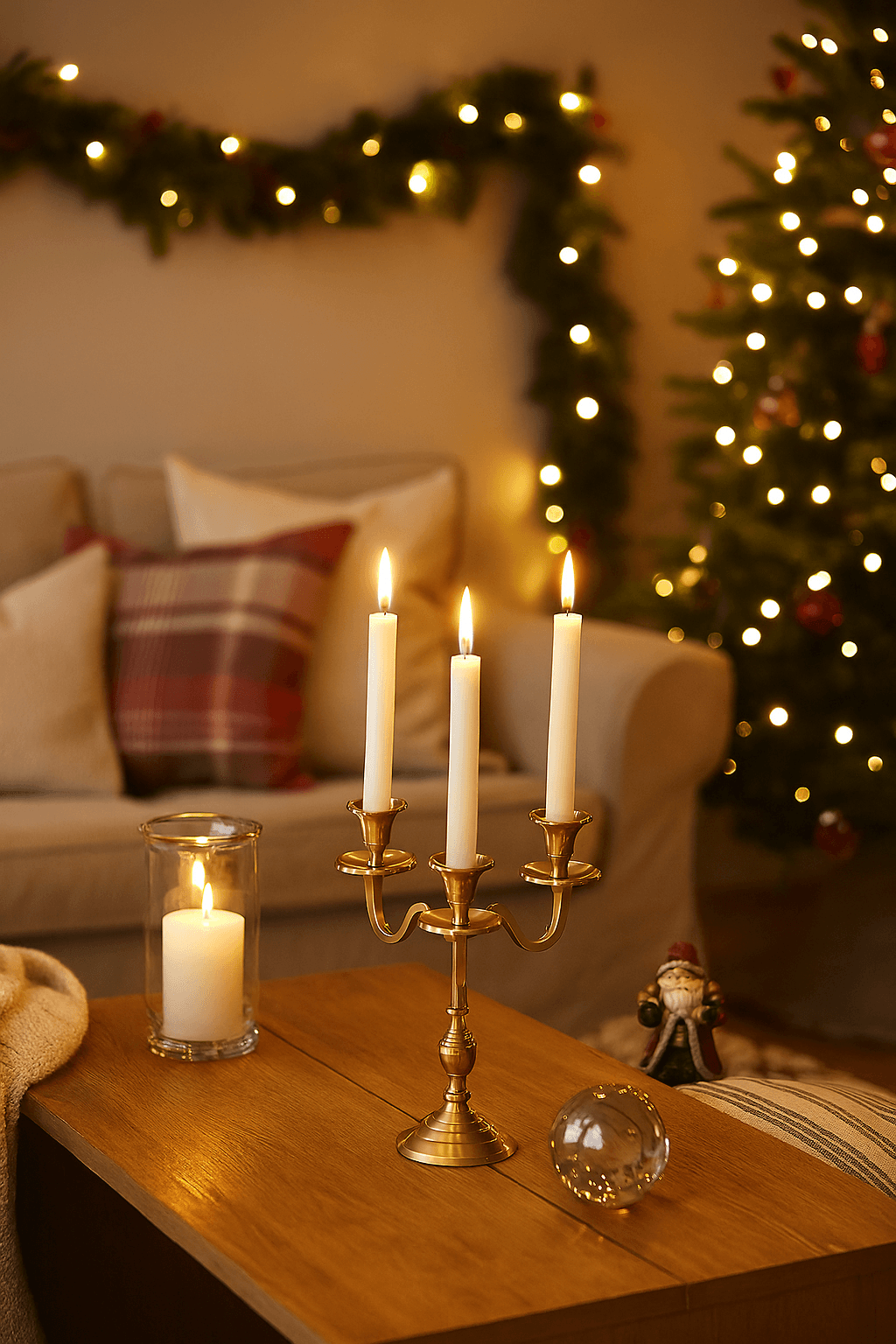 Candeliere moderno portacandela per decorazione ambienti 30 cm - 7