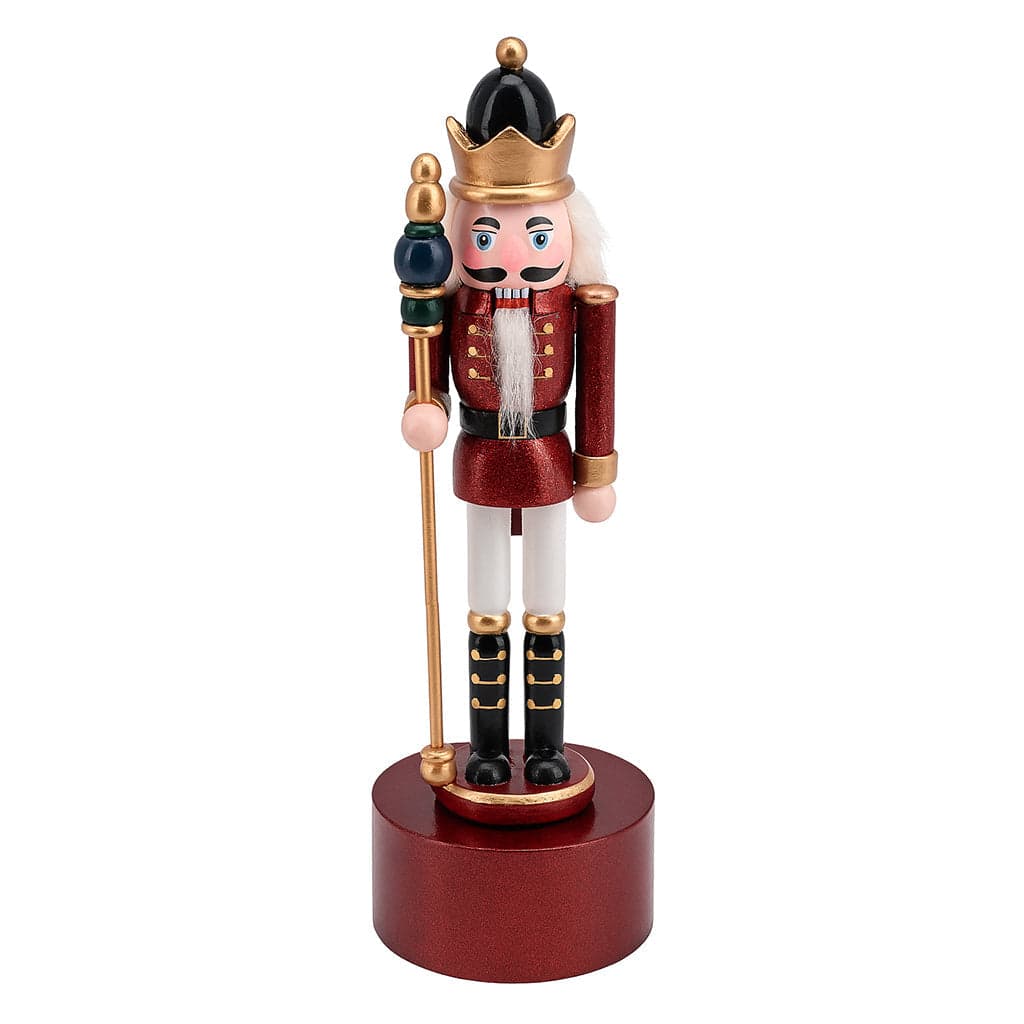 Soldatino schiaccianoci con carillon per decorazioni natalizie 22 cm - 2