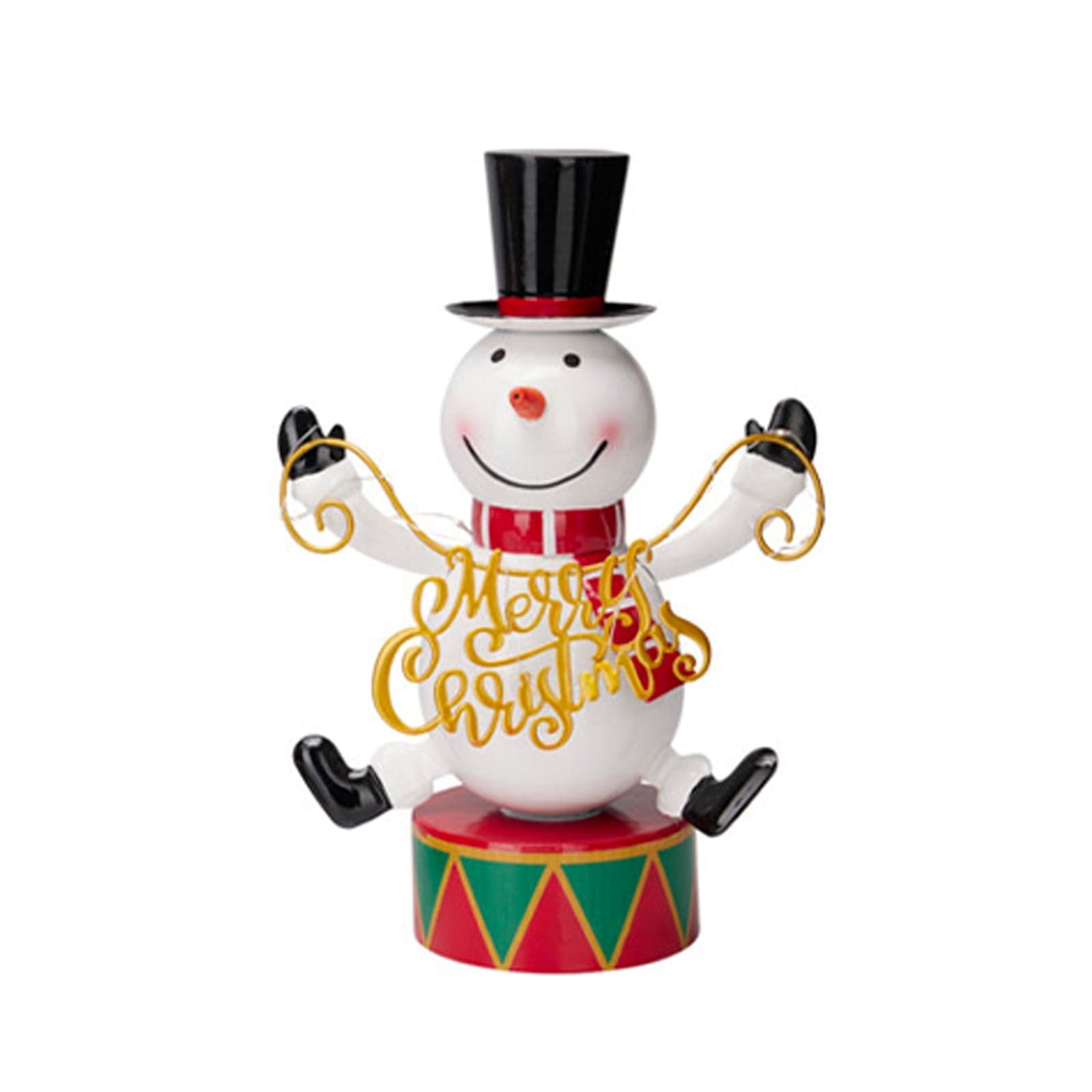 Figura di natale con luci Led con scritta Merry Christmas per decorazioni natalizie - 3